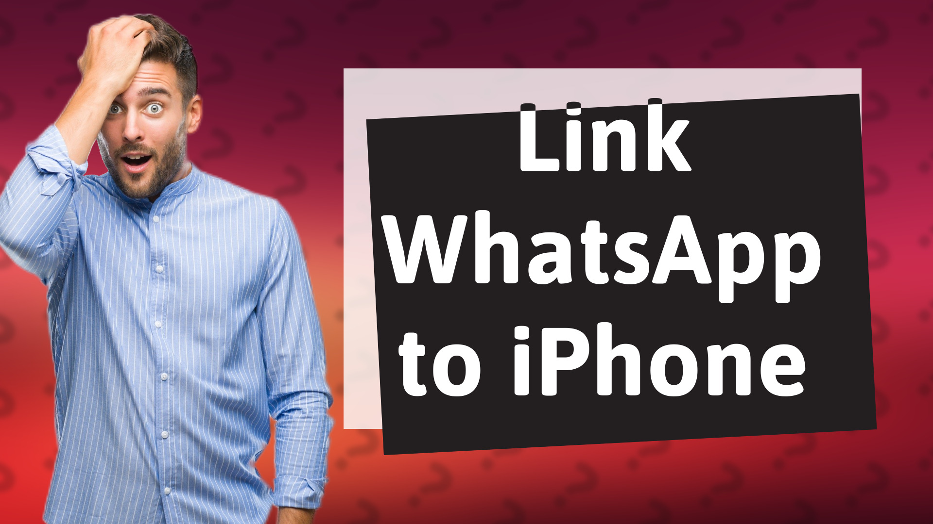 Link WhatsApp to iPhone