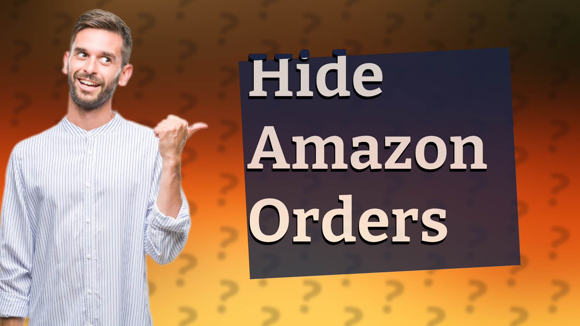 Hide Amazon Orders