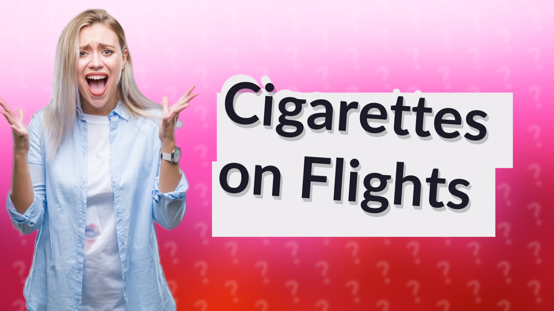 Cigarettes on Flights