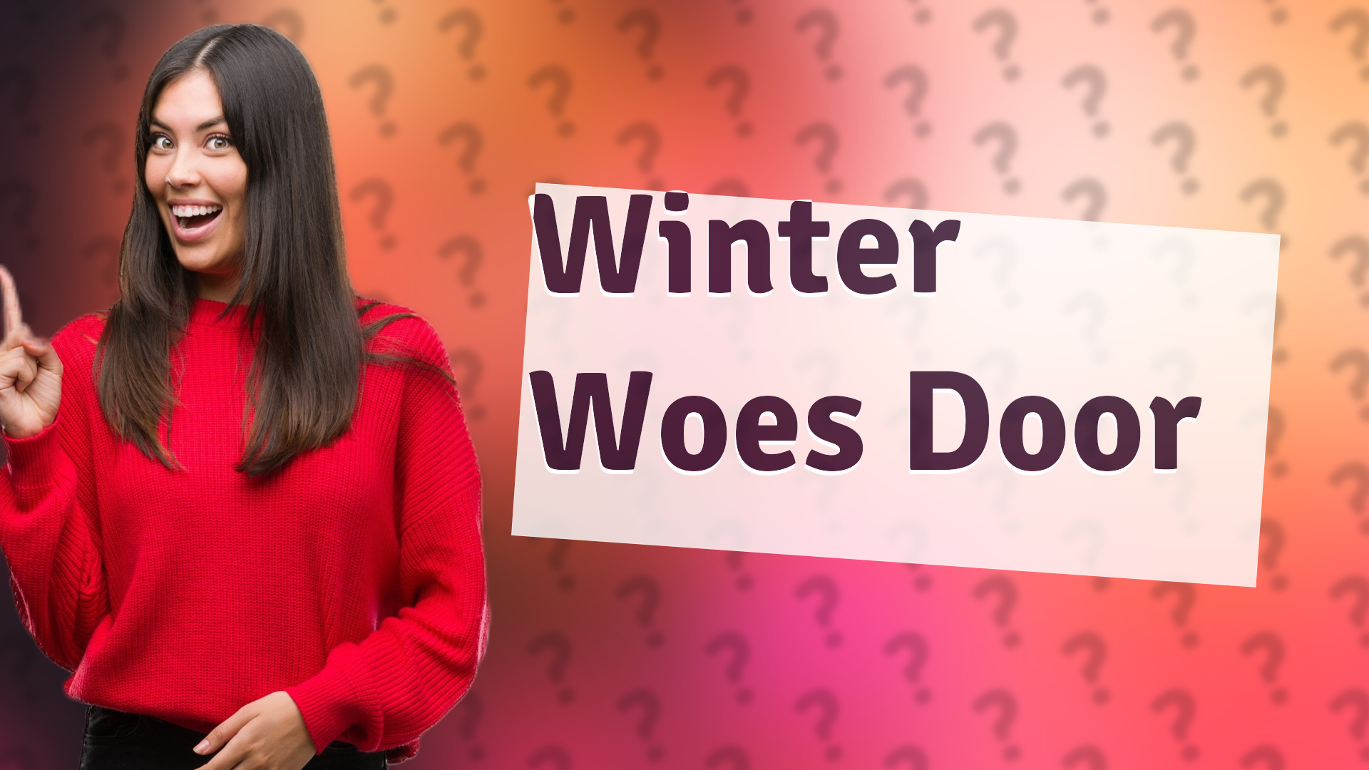 Winter Woes Door
