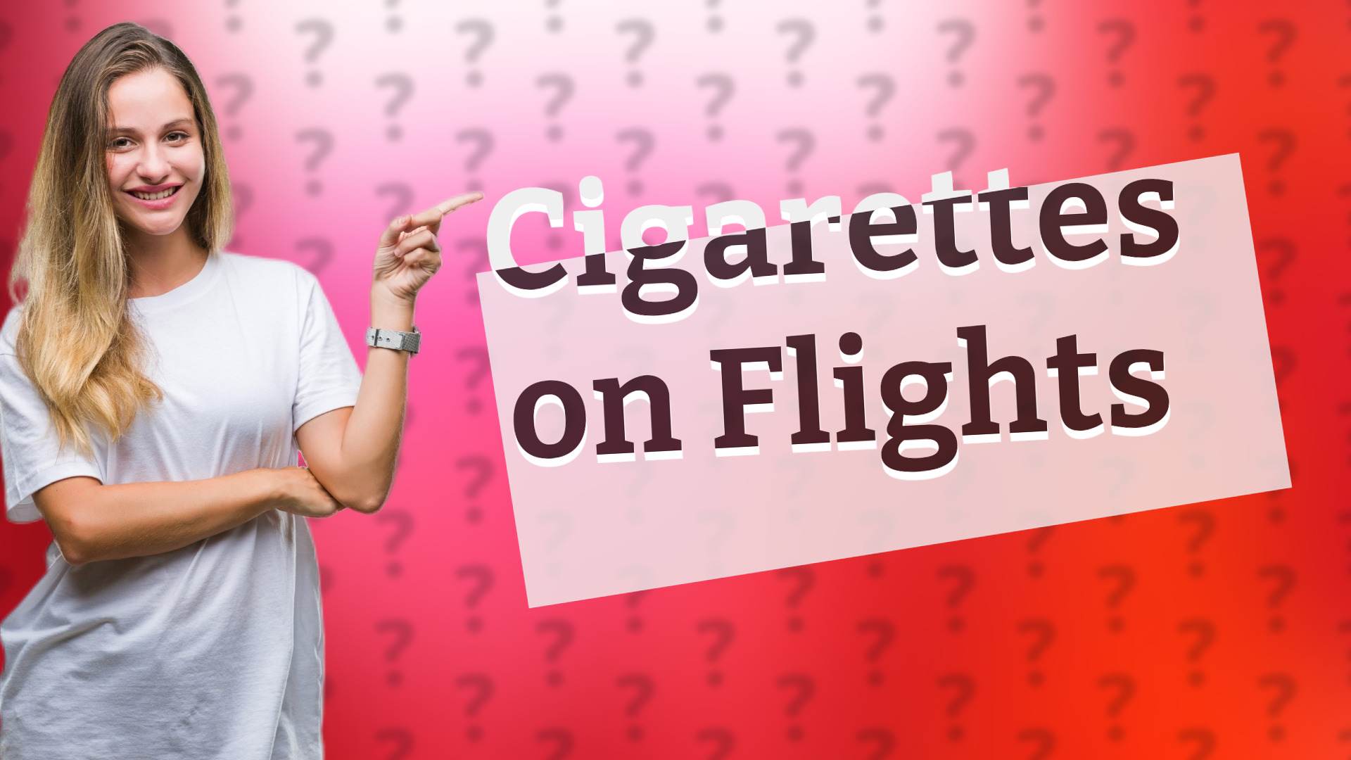 Cigarettes on Flights