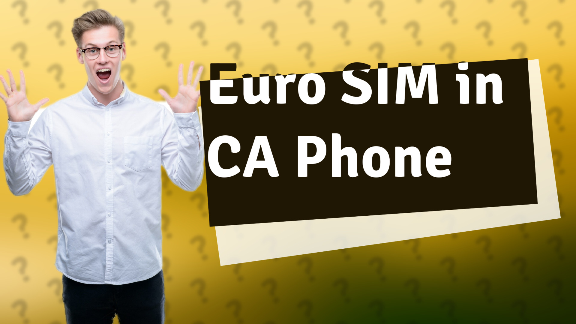 Euro SIM in CA Phone