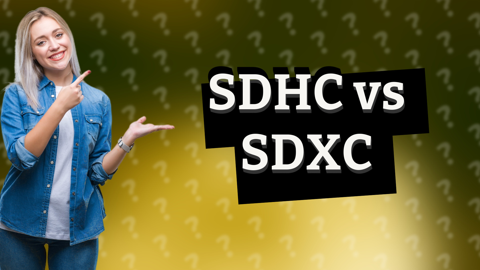 SDHC vs SDXC