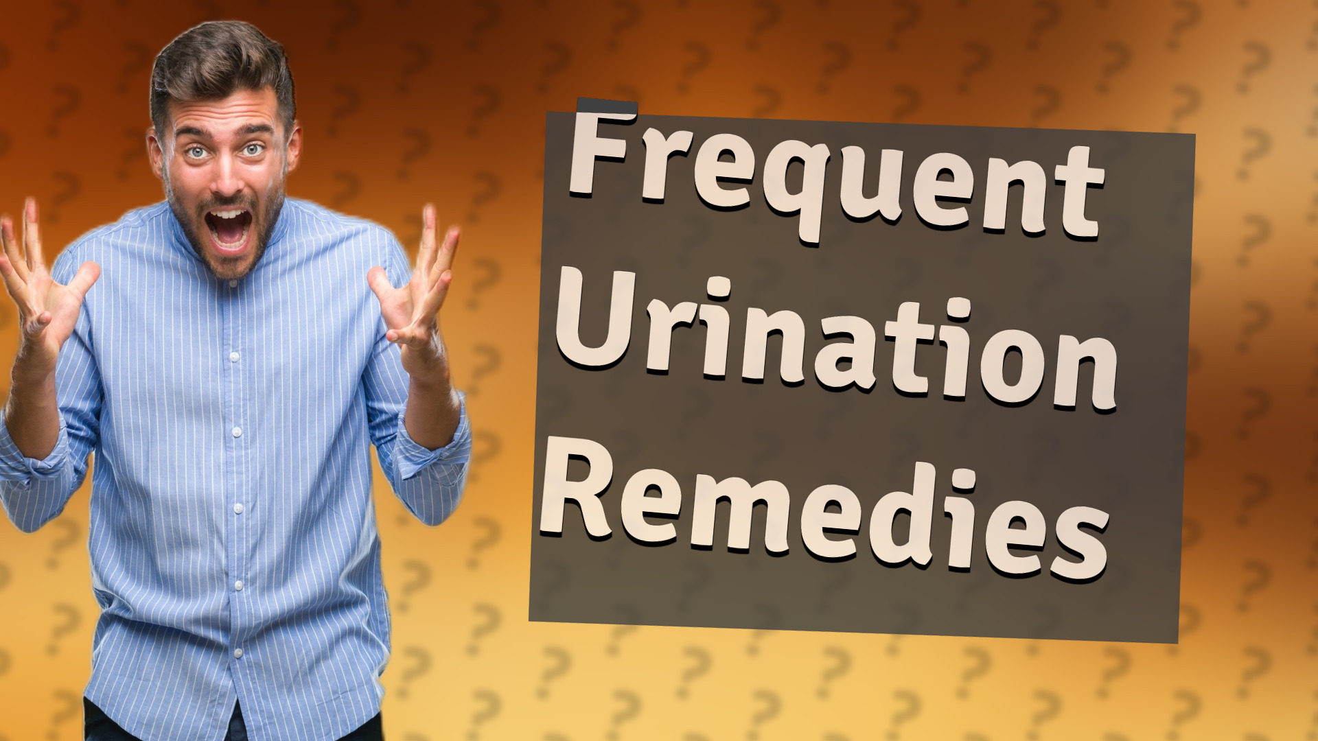 Frequent Urination Remedies