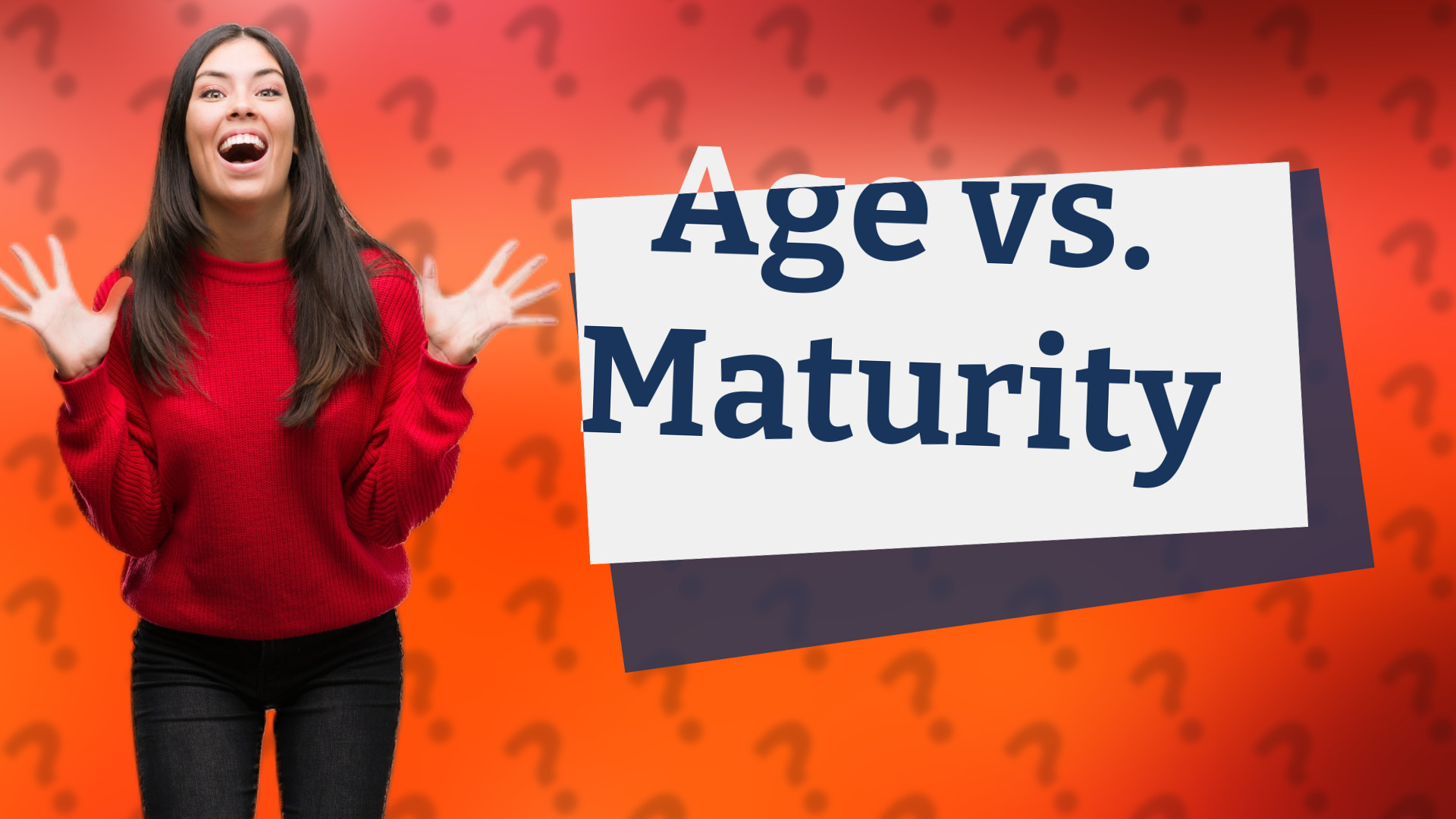 Age vs. Maturity