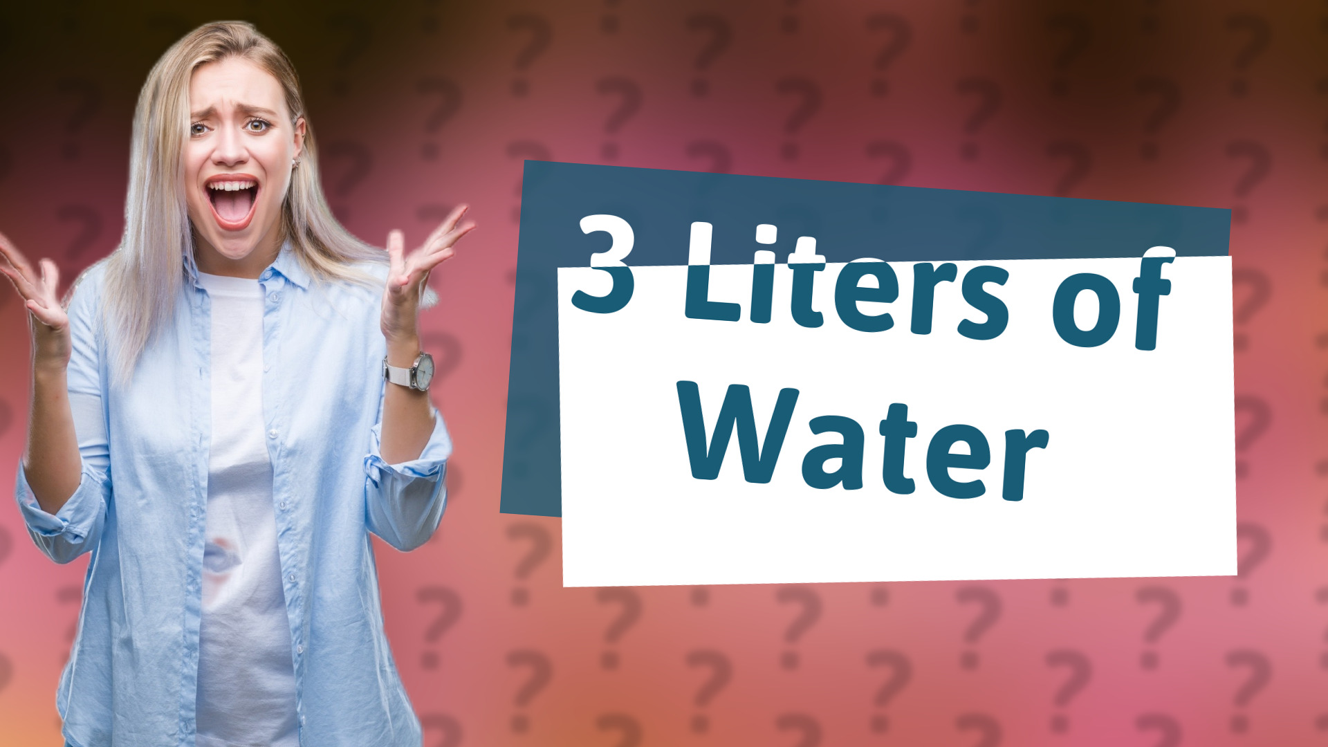 3 Liters of Water
