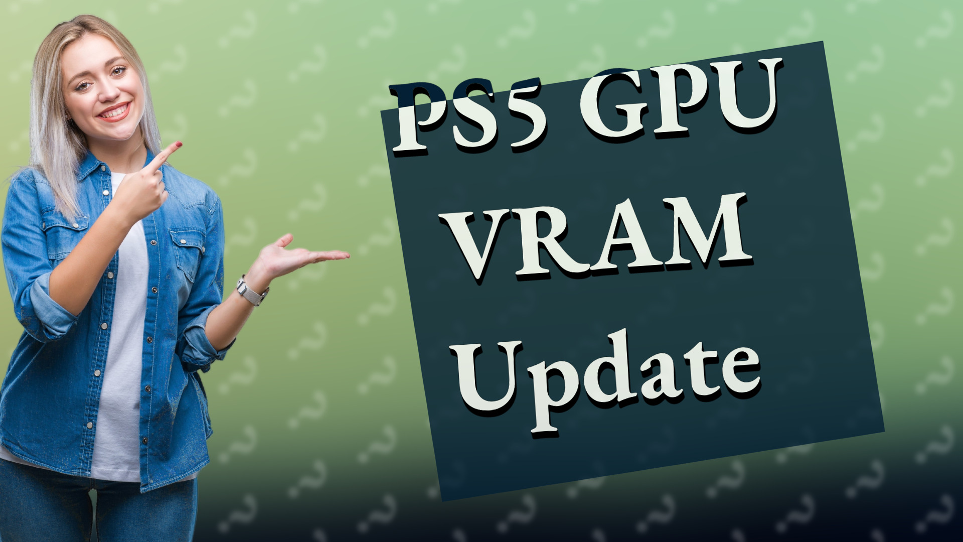 PS5 GPU VRAM Update