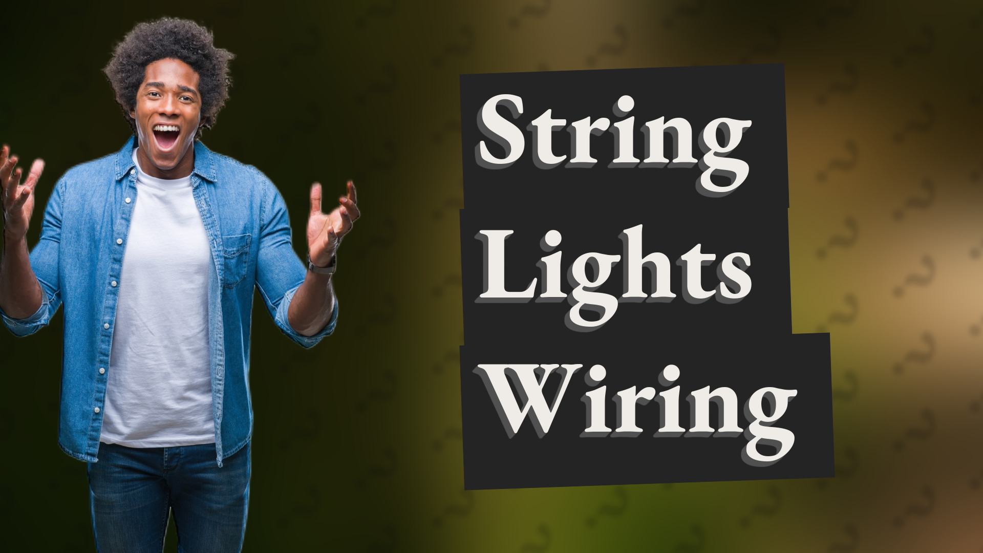 String Lights Wiring
