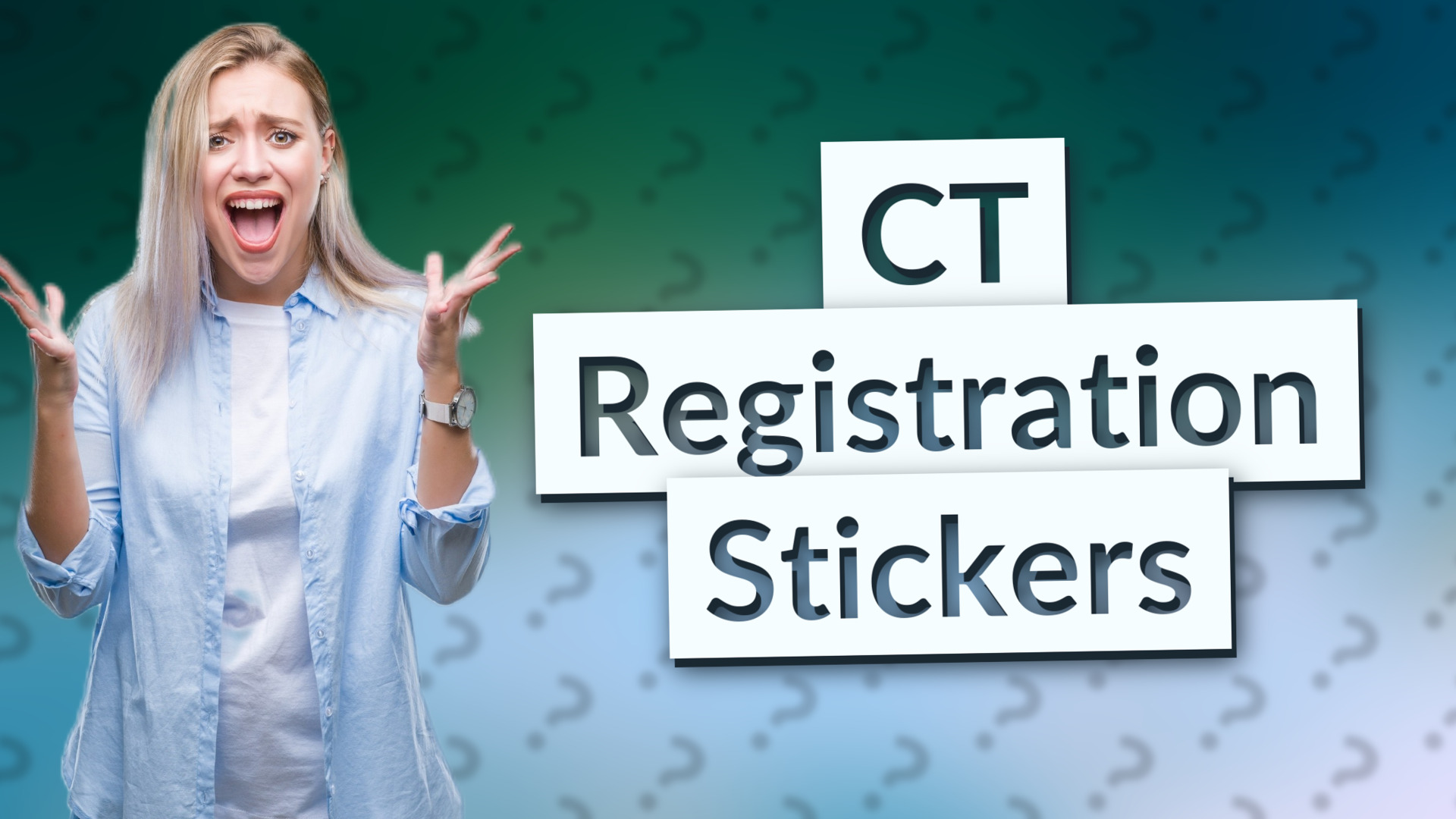 CT Registration Stickers