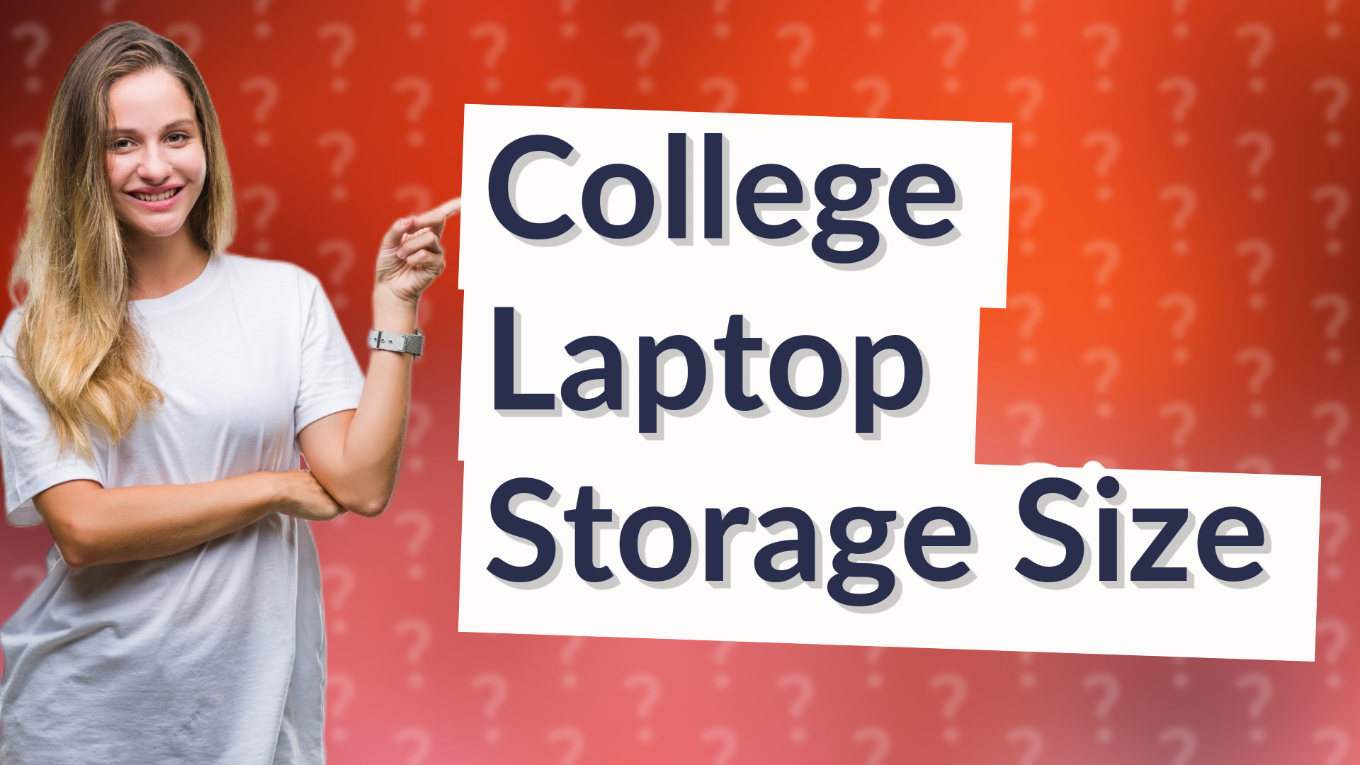 College Laptop Storage Size