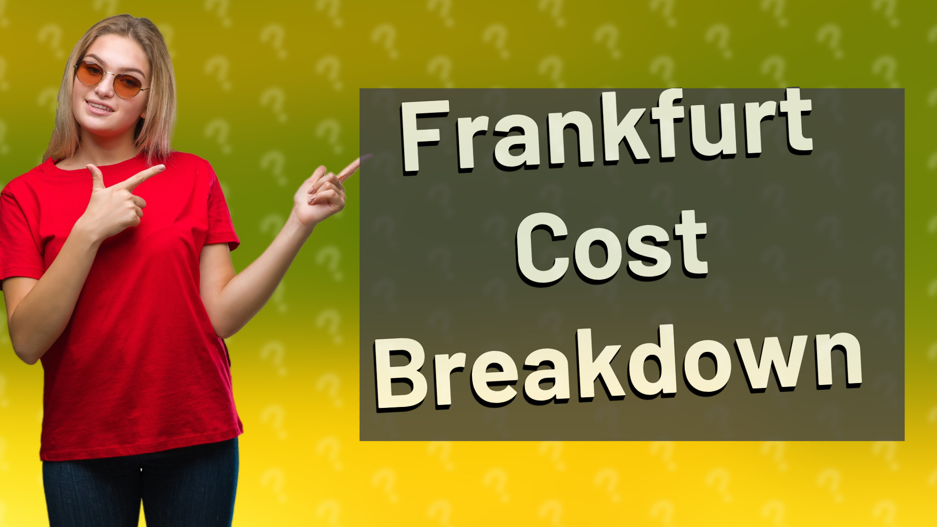 Frankfurt Cost Breakdown