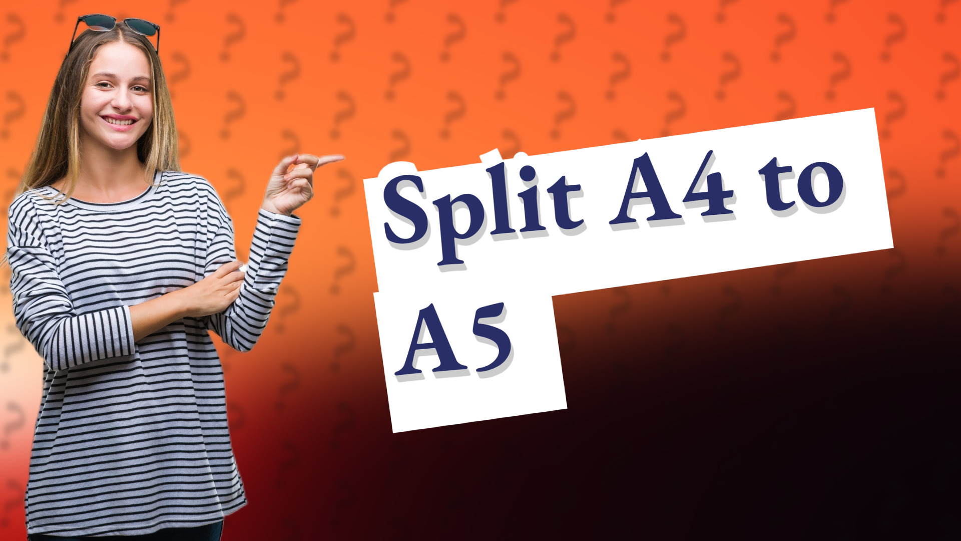 Split A4 to A5
