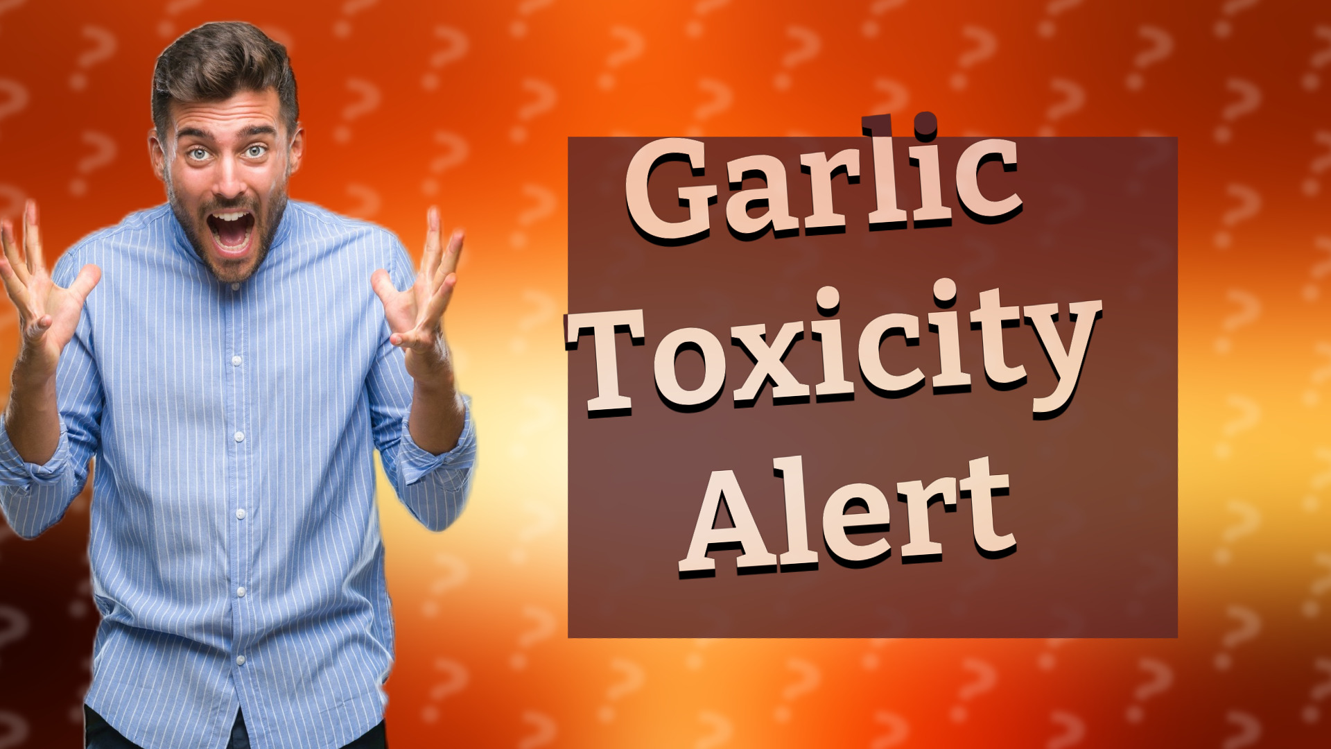Garlic Toxicity Alert