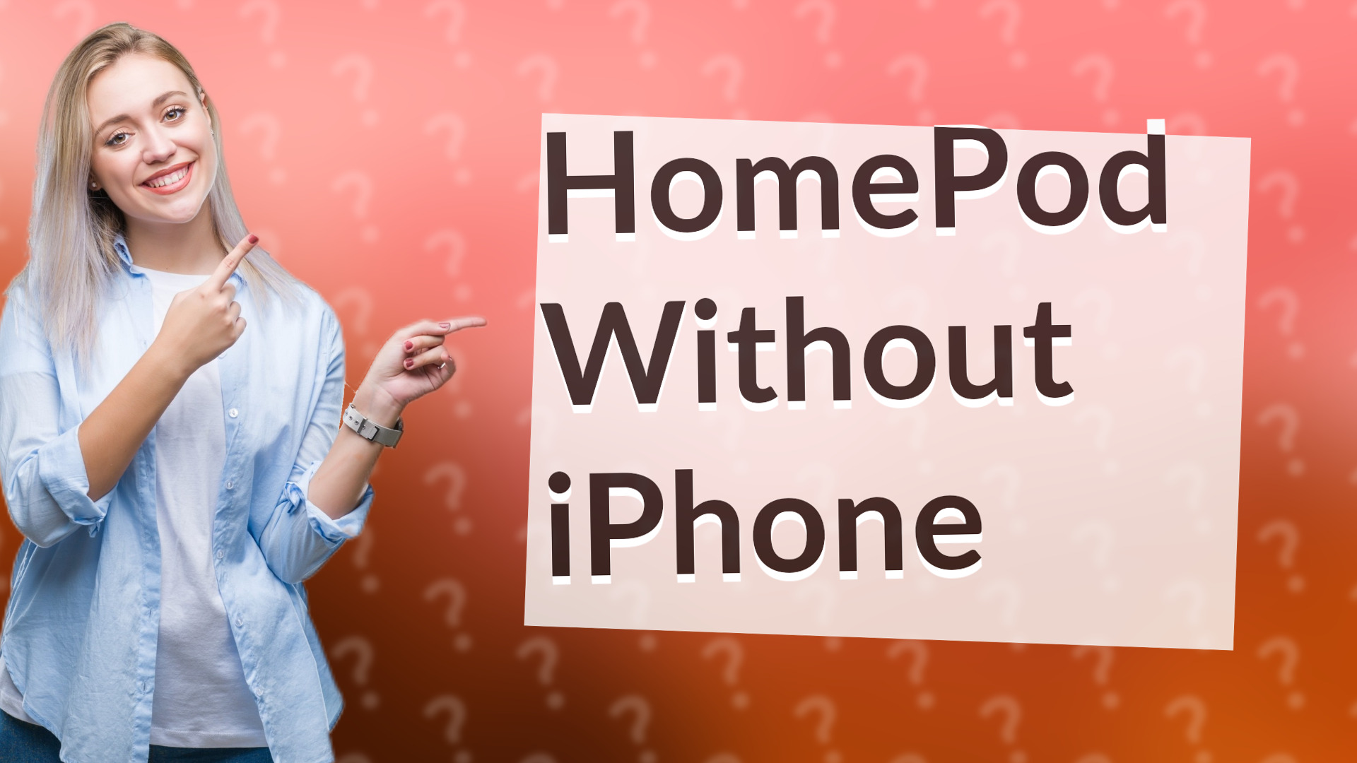 HomePod Without iPhone