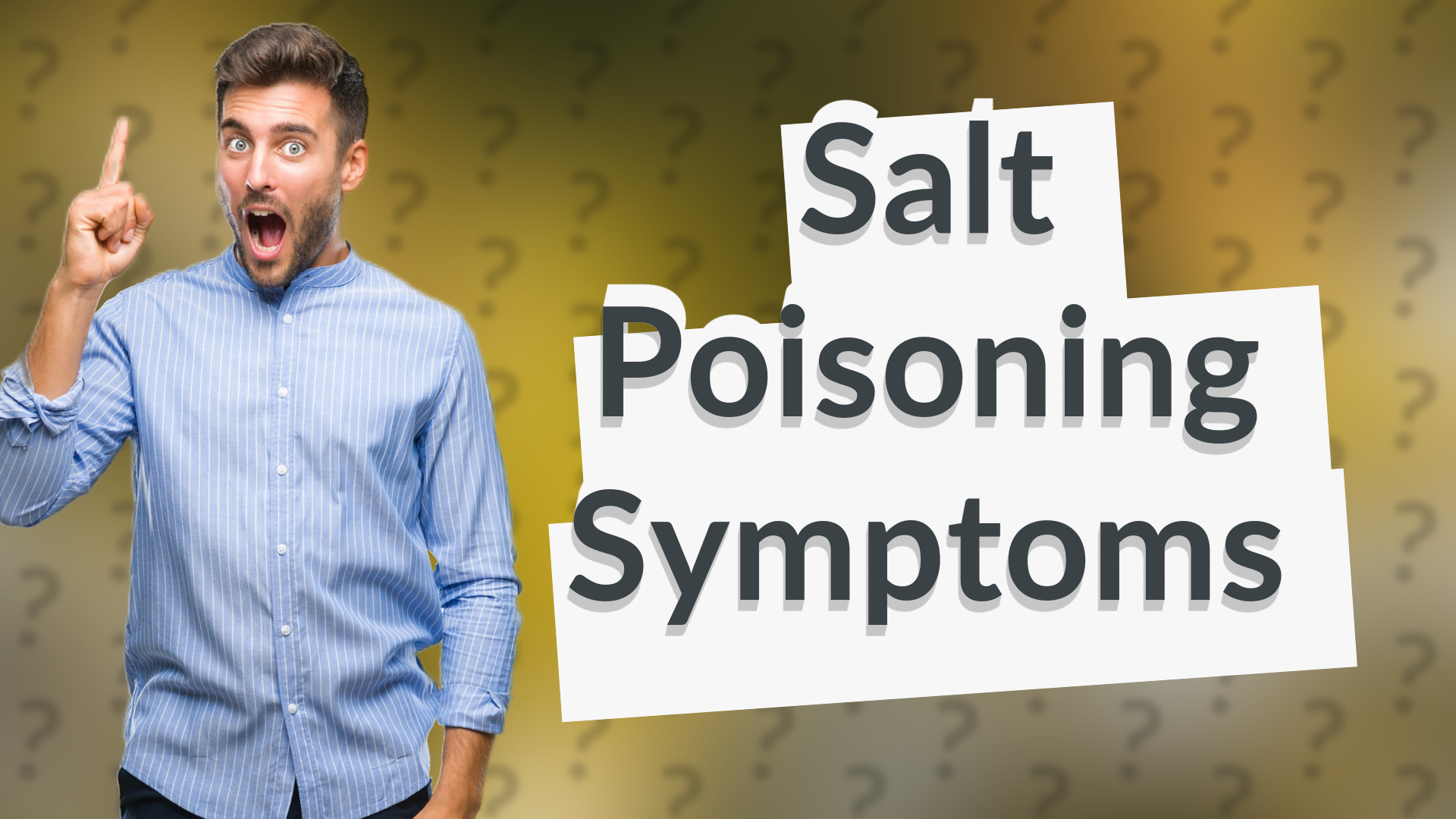 Salt Poisoning Symptoms
