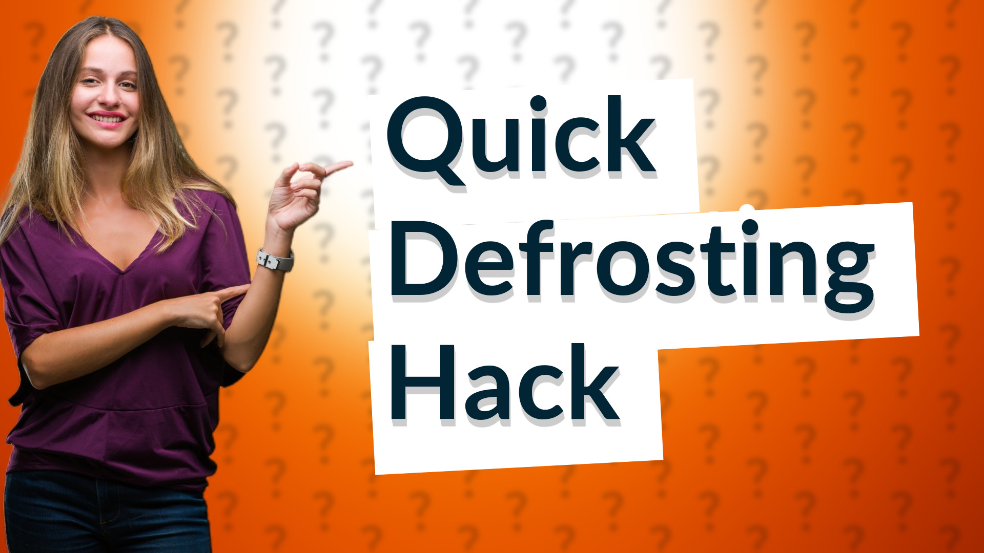 Quick Defrosting Hack
