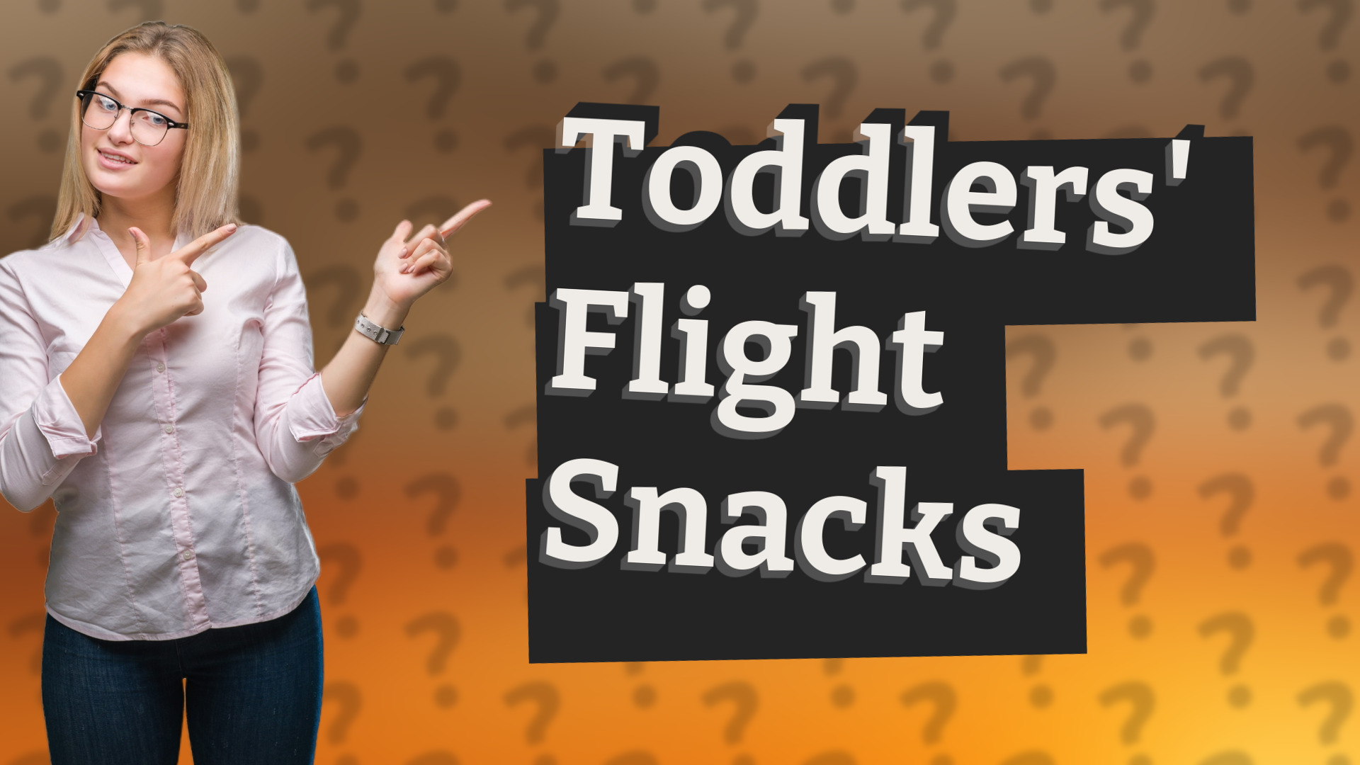Toddlers' Flight Snacks