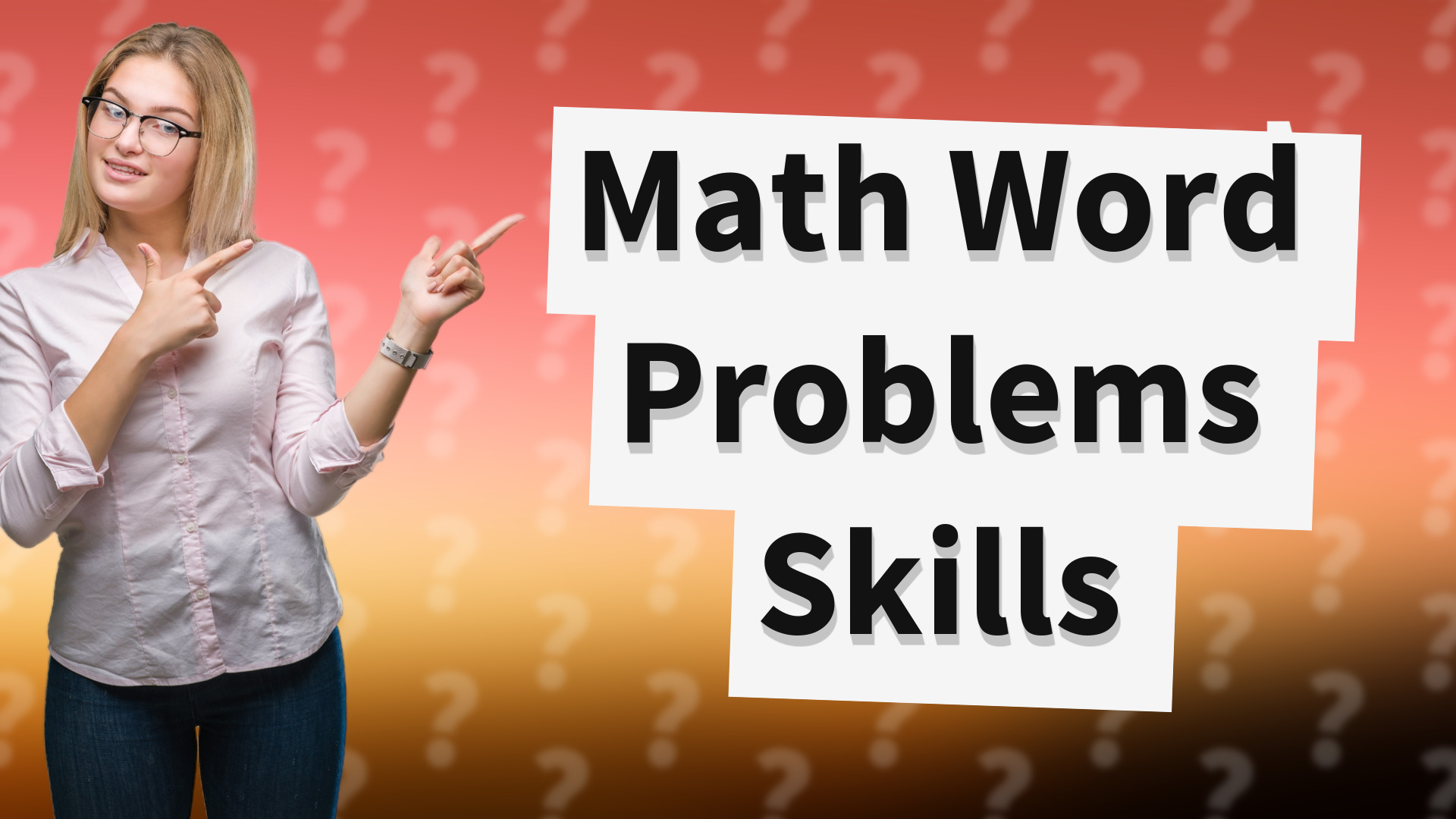 Math Word Problems Skills