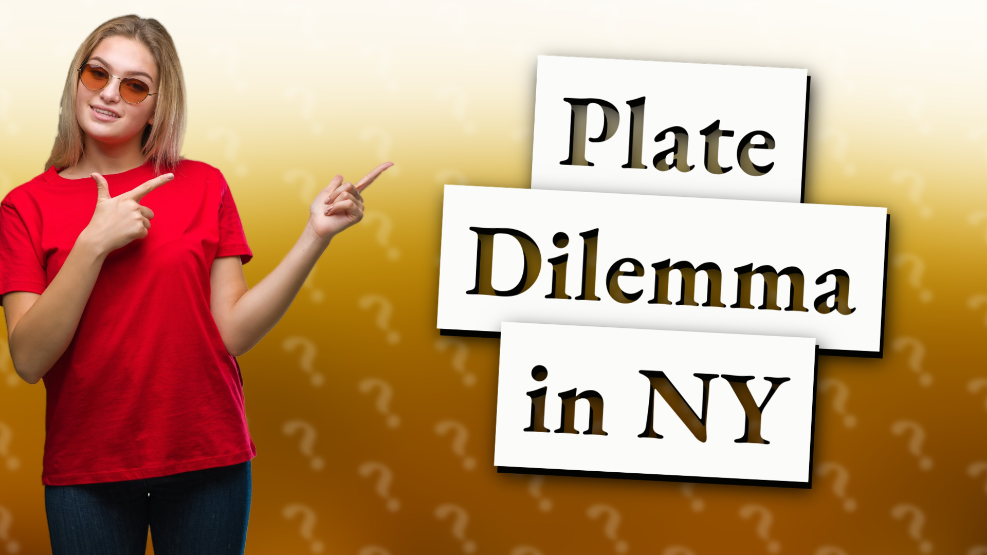 Plate Dilemma in NY