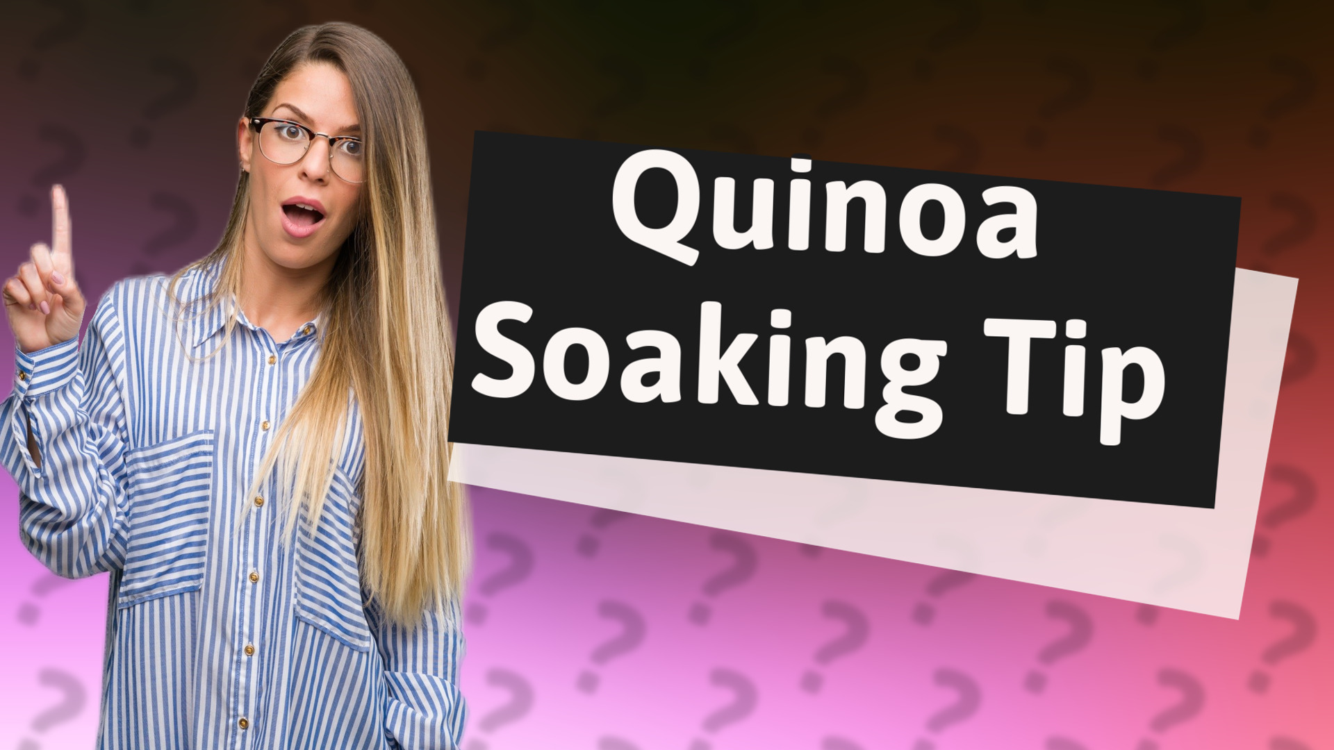 Quinoa Soaking Tip