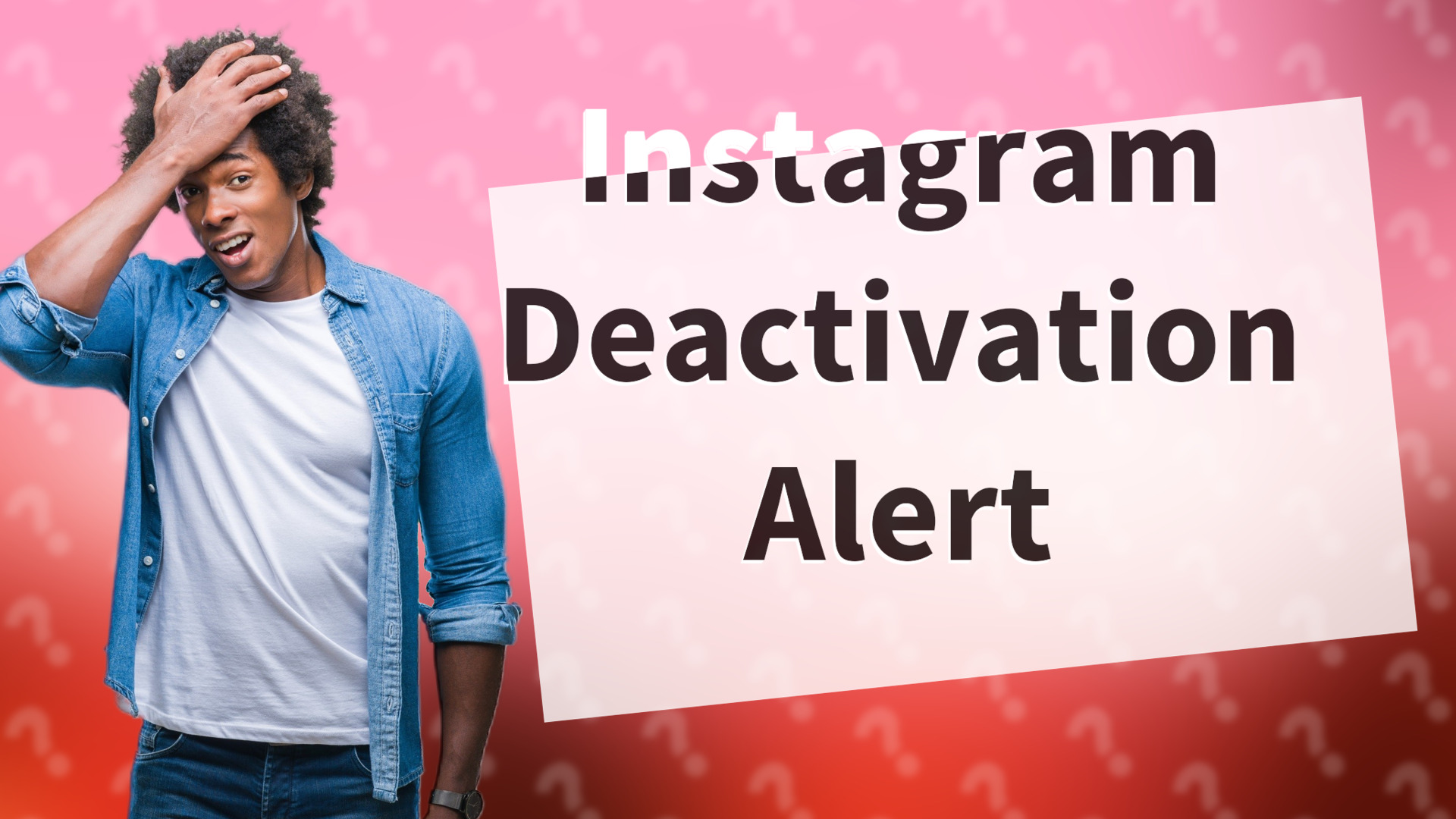 Instagram Deactivation Alert