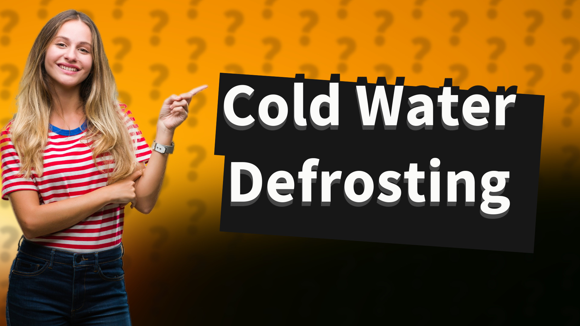 Cold Water Defrosting