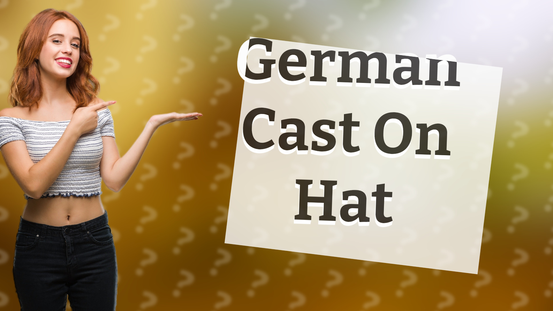 German Cast On Hat