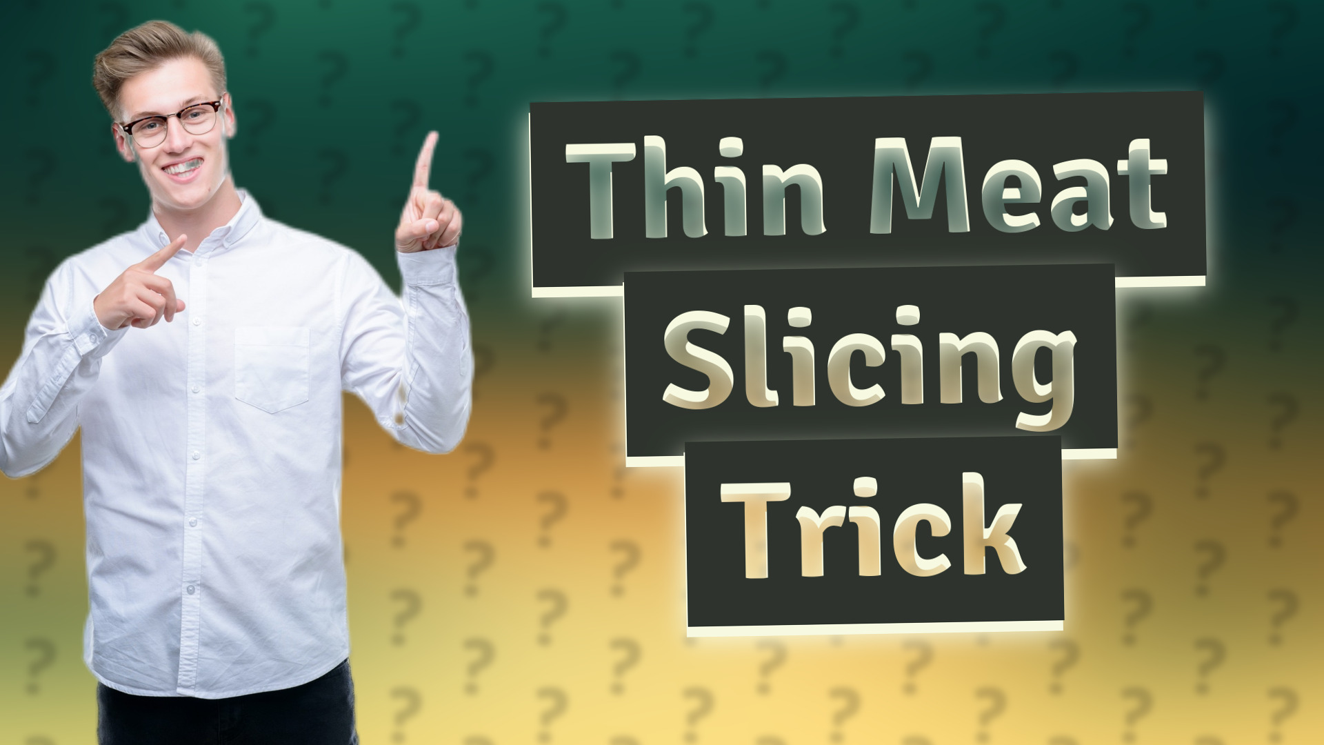 Thin Meat Slicing Trick