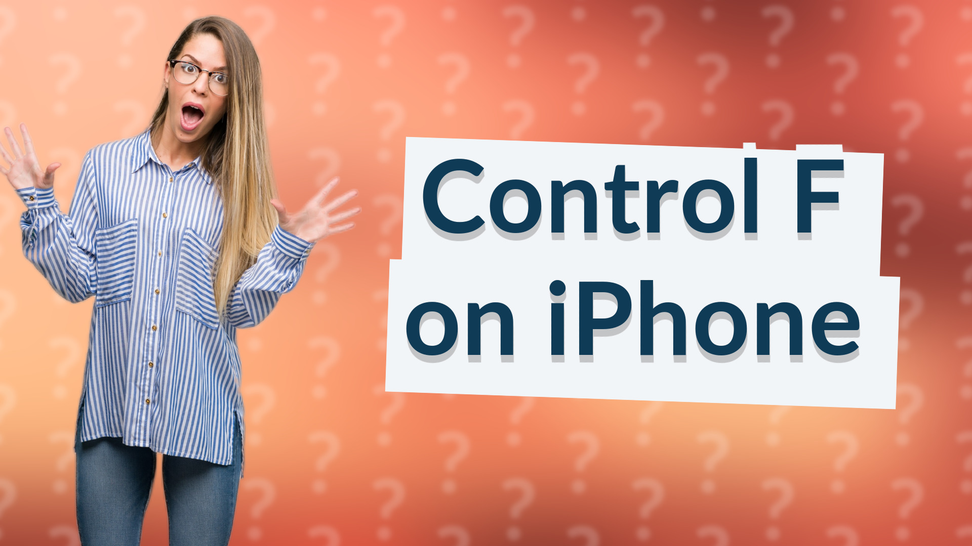 Control F on iPhone