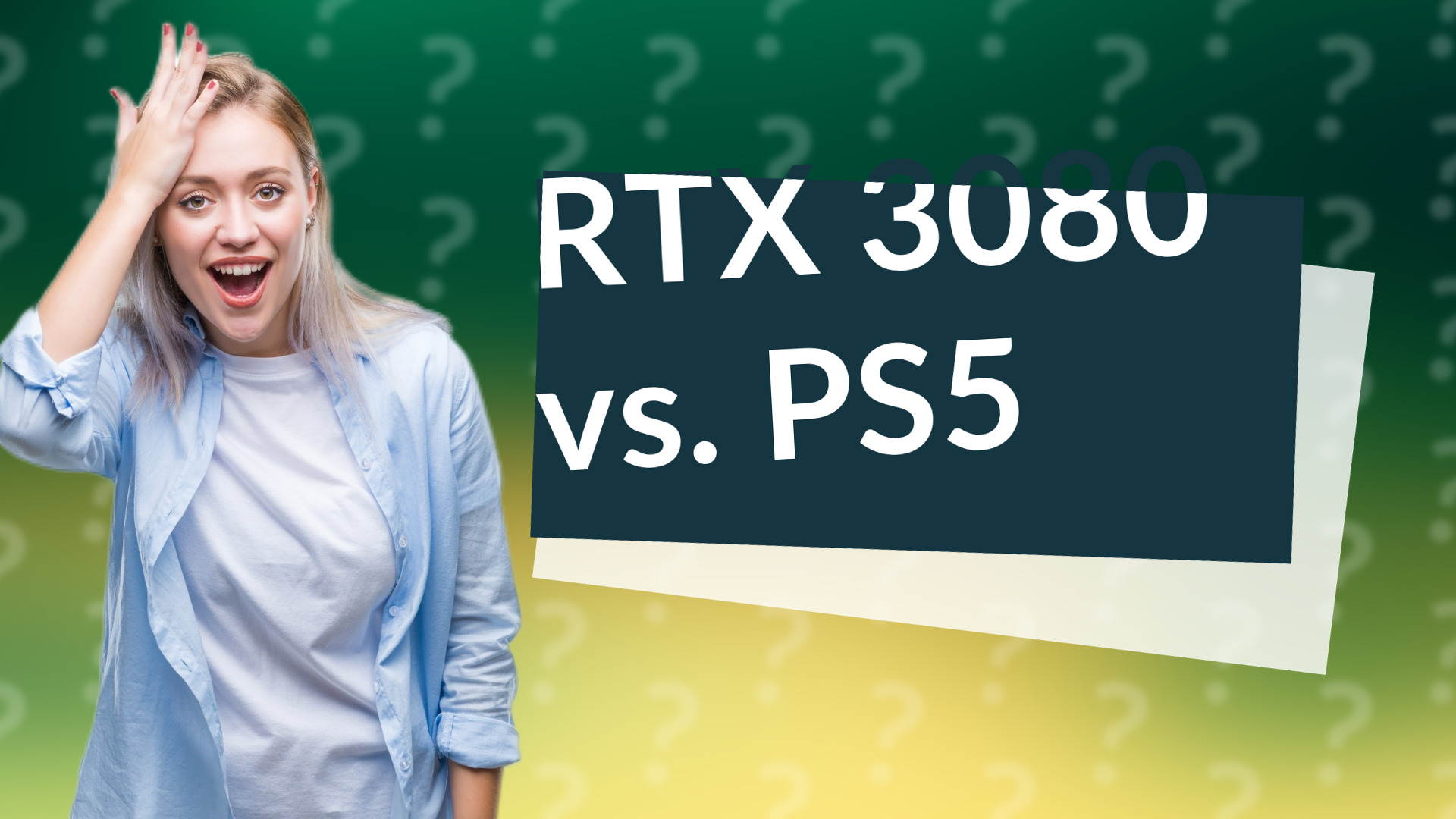 RTX 3080 vs. PS5