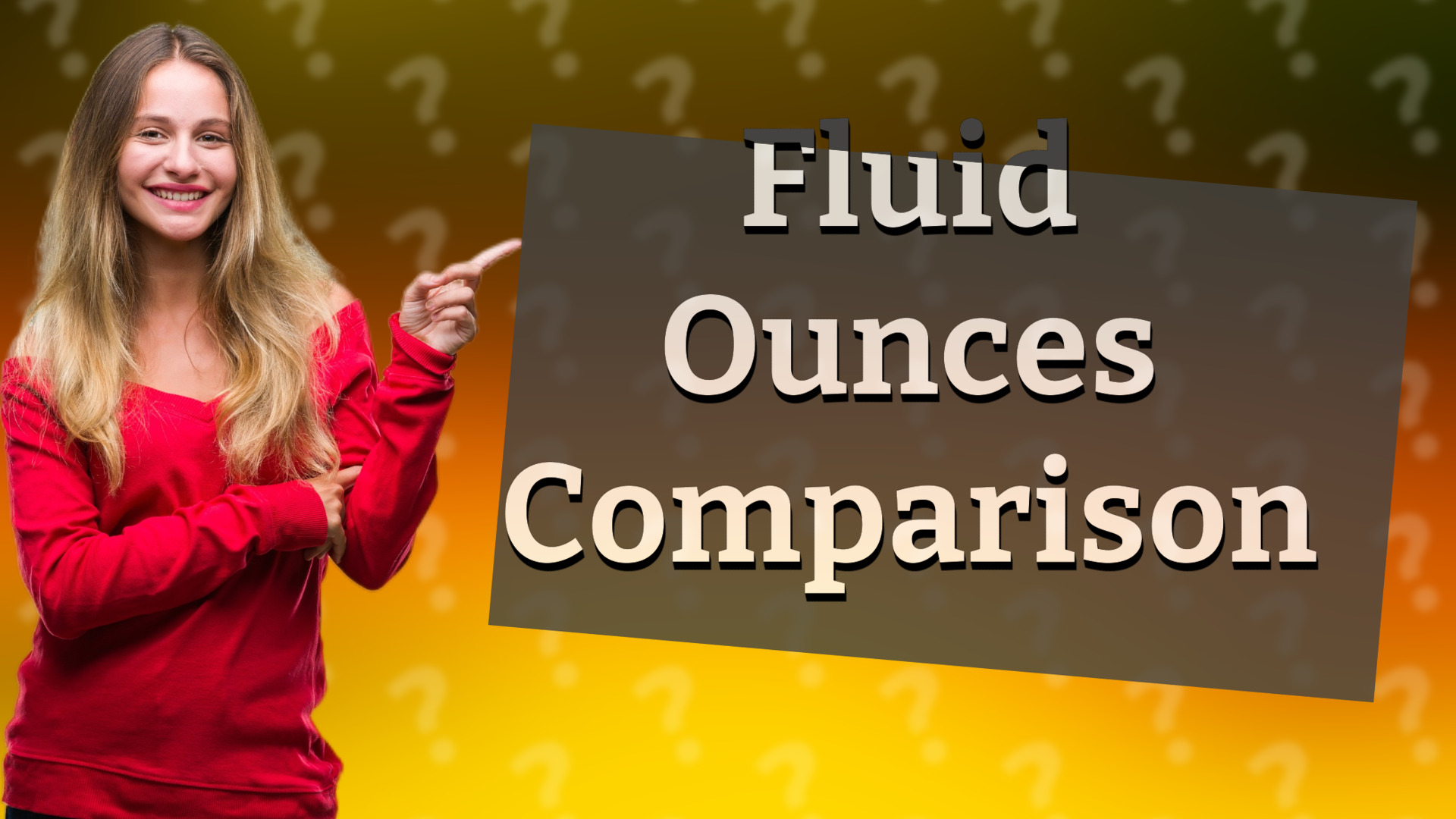 Fluid Ounces Comparison