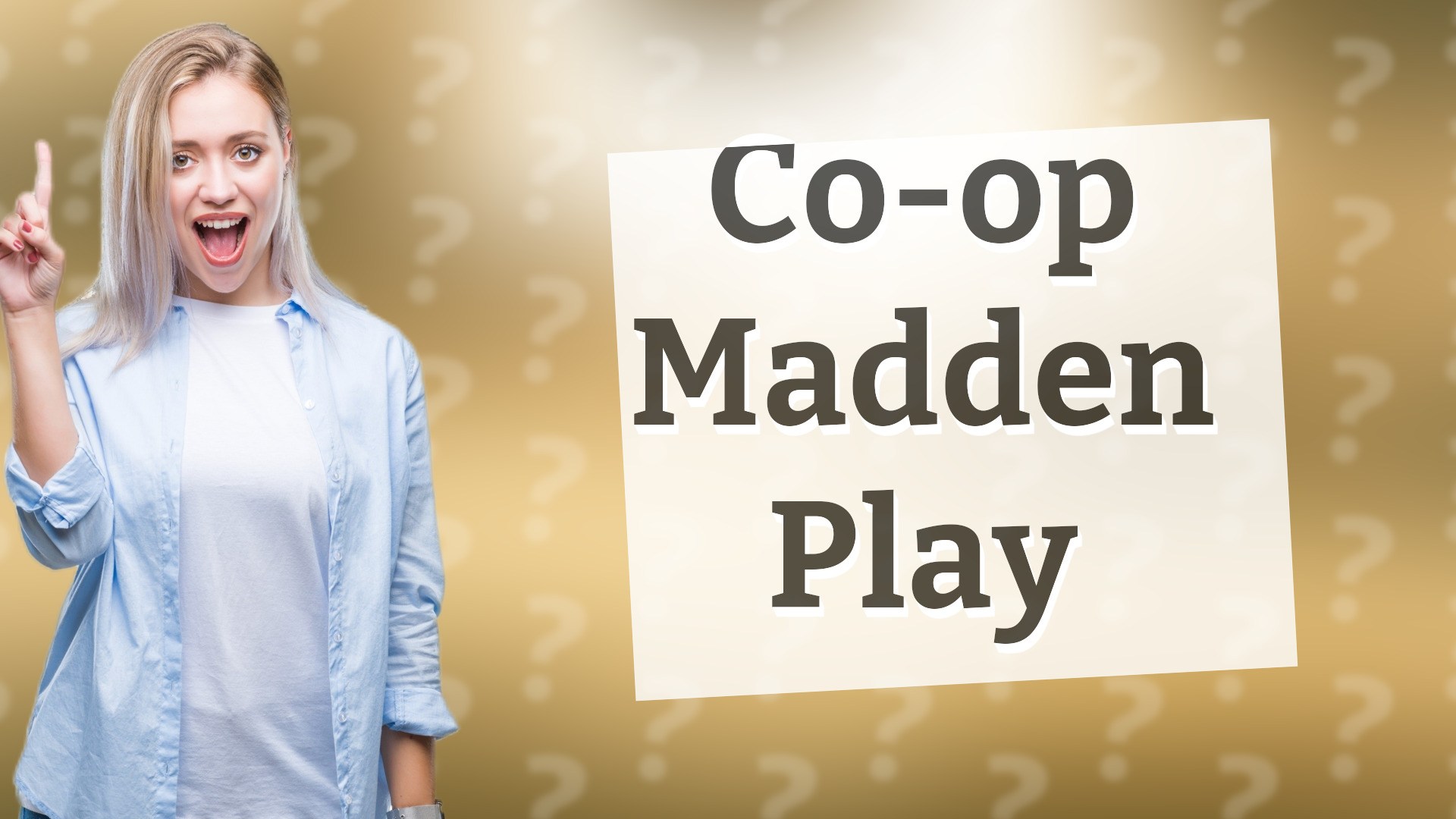 Co-op Madden Play