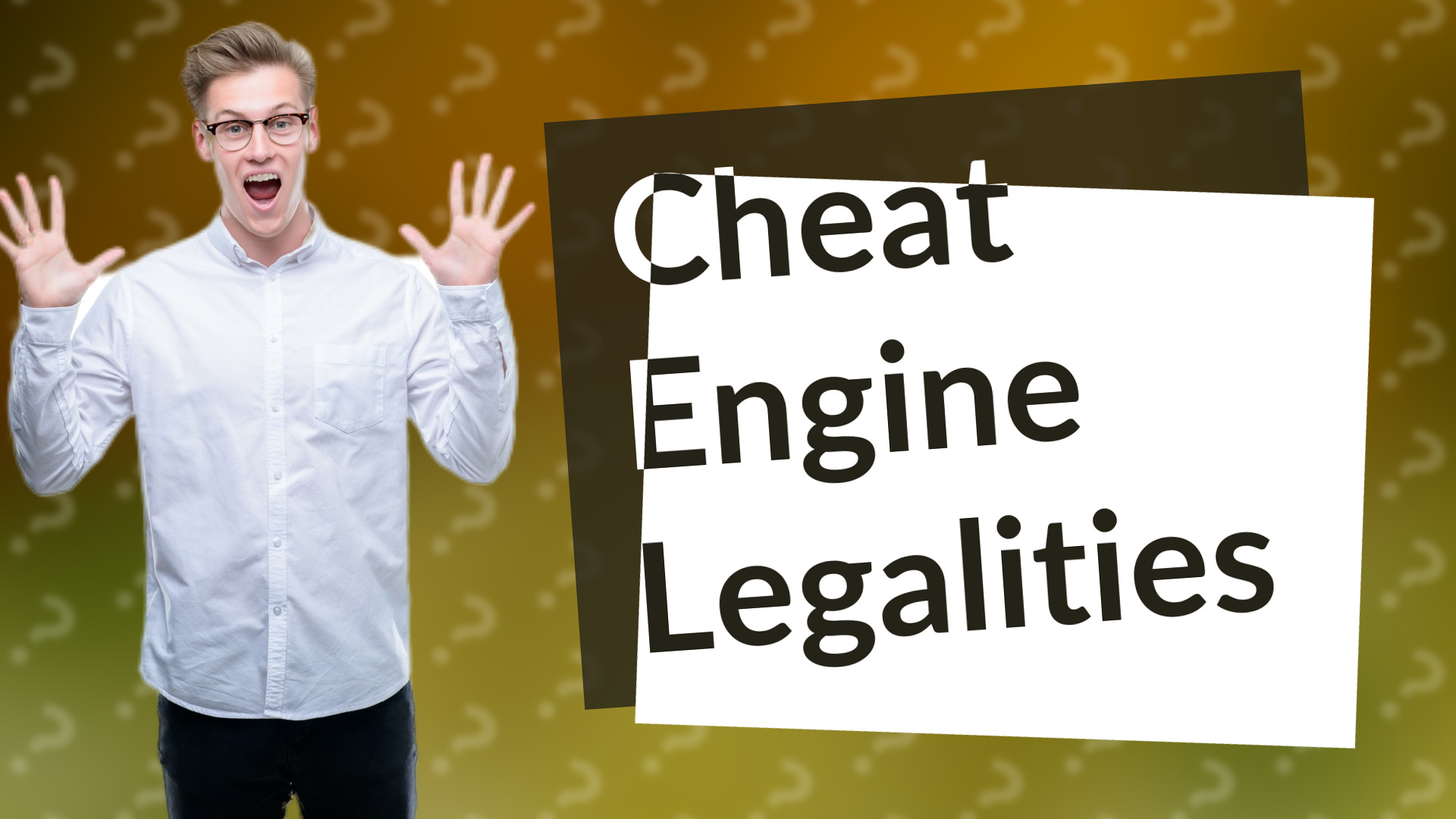 Cheat Engine Legalities