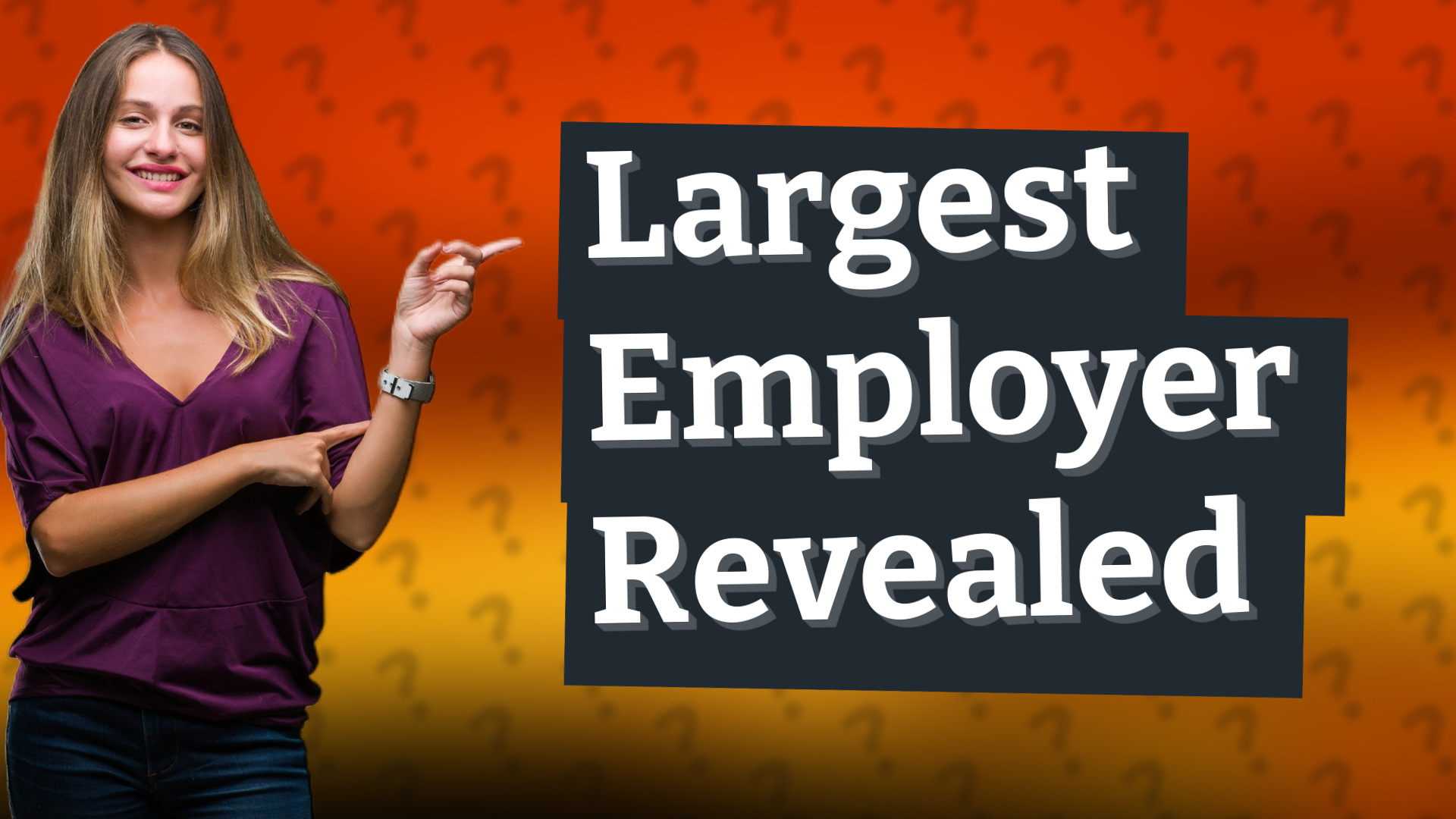 Largest Employer Revealed