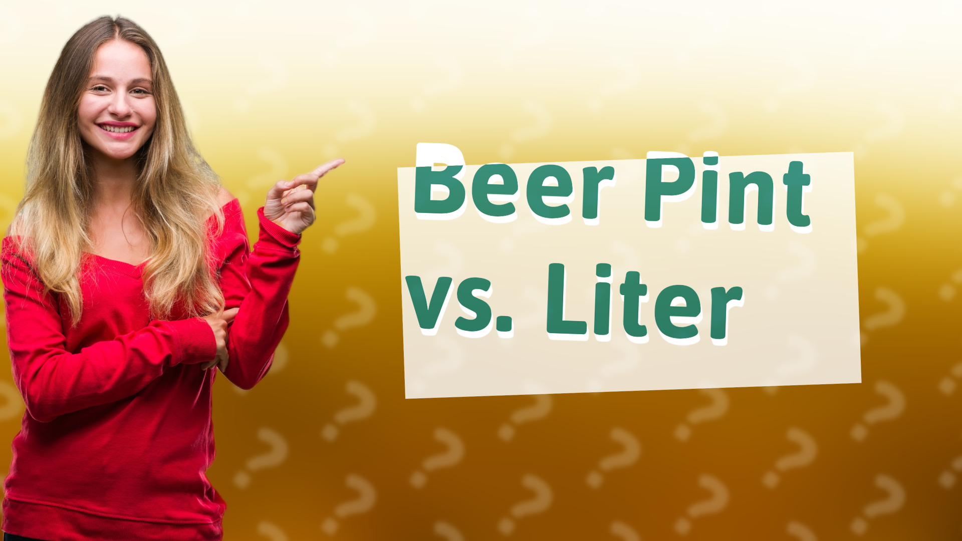 Beer Pint vs. Liter