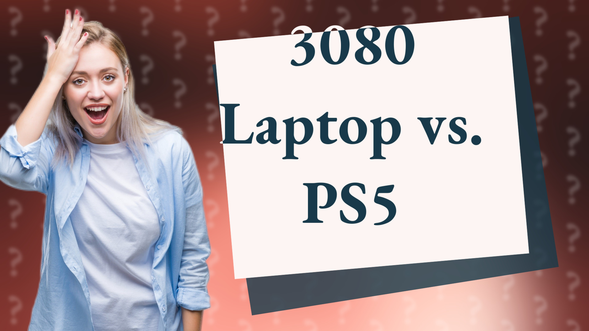 3080 Laptop vs. PS5