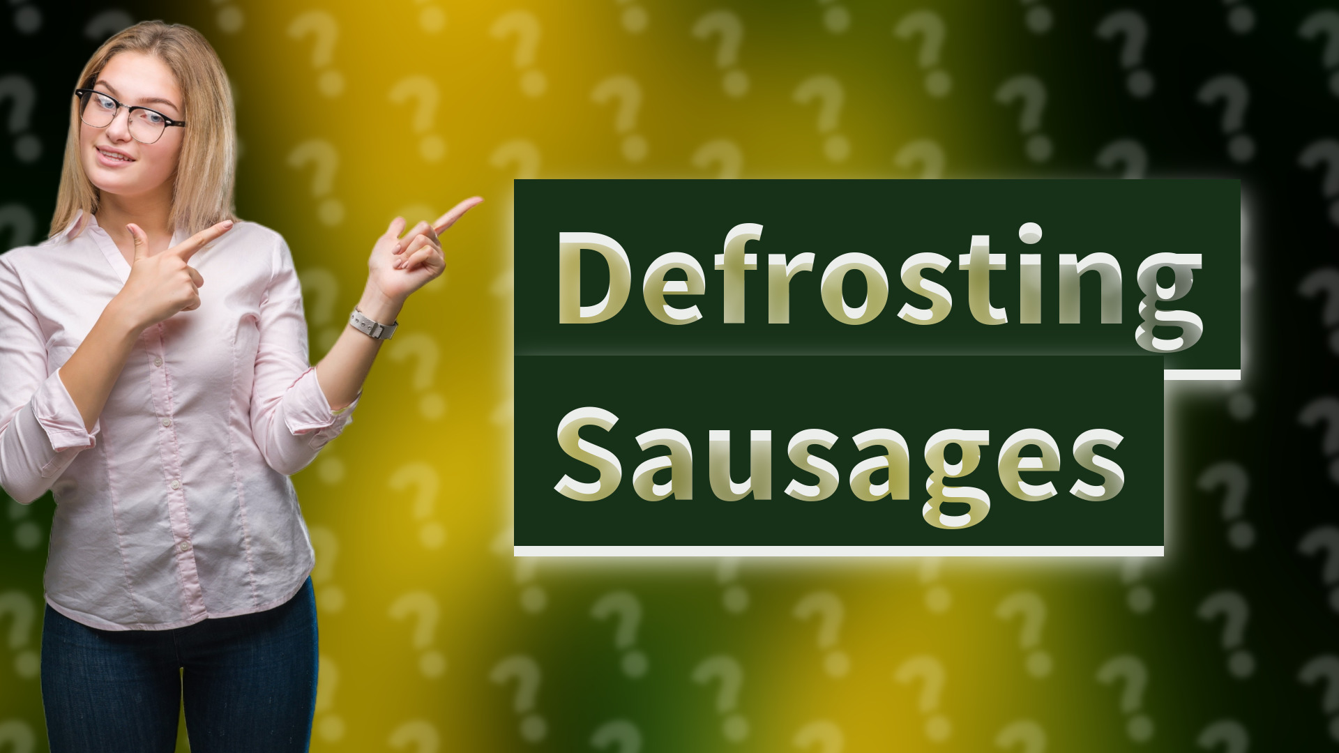 Defrosting Sausages