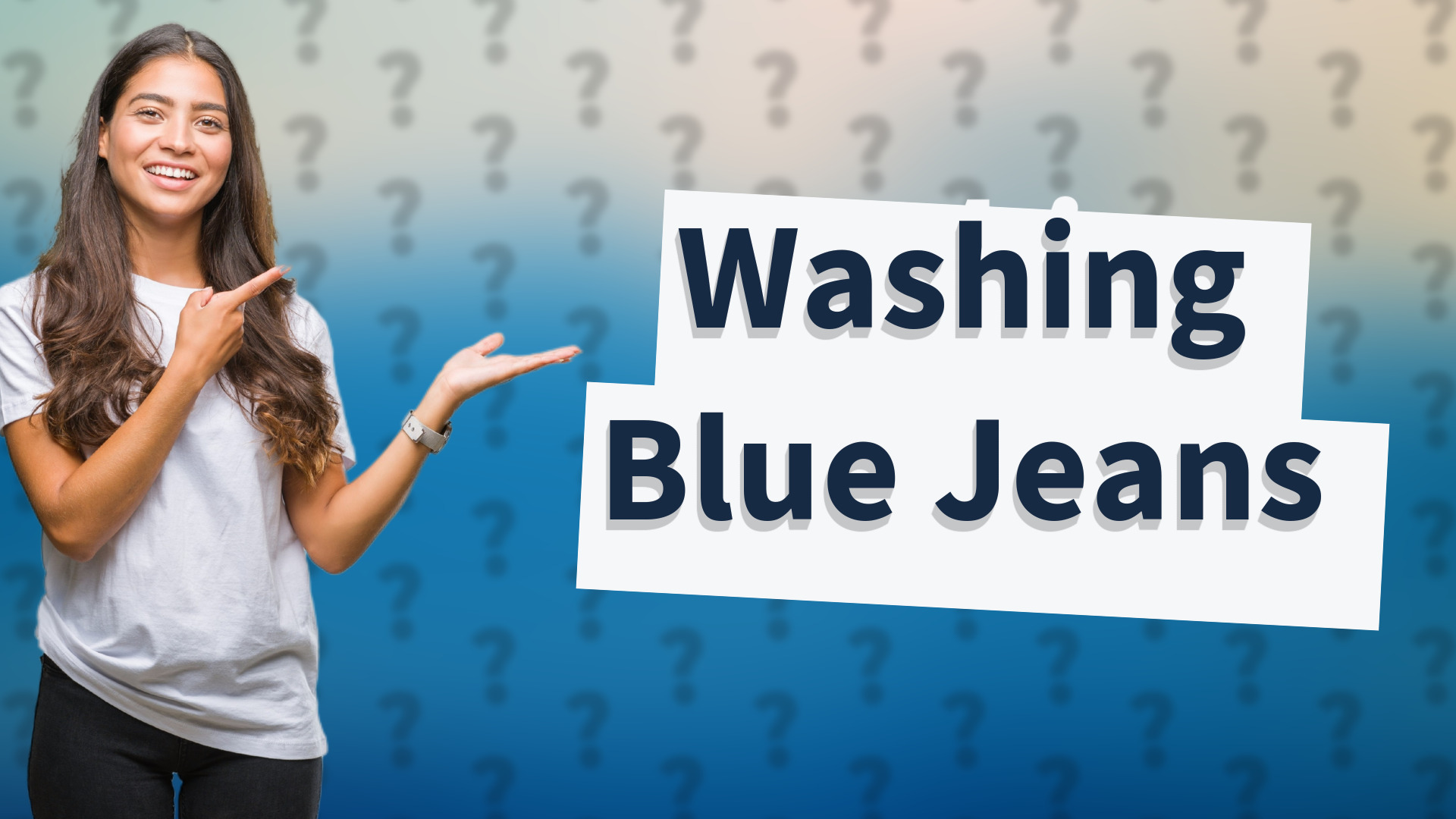 Washing Blue Jeans