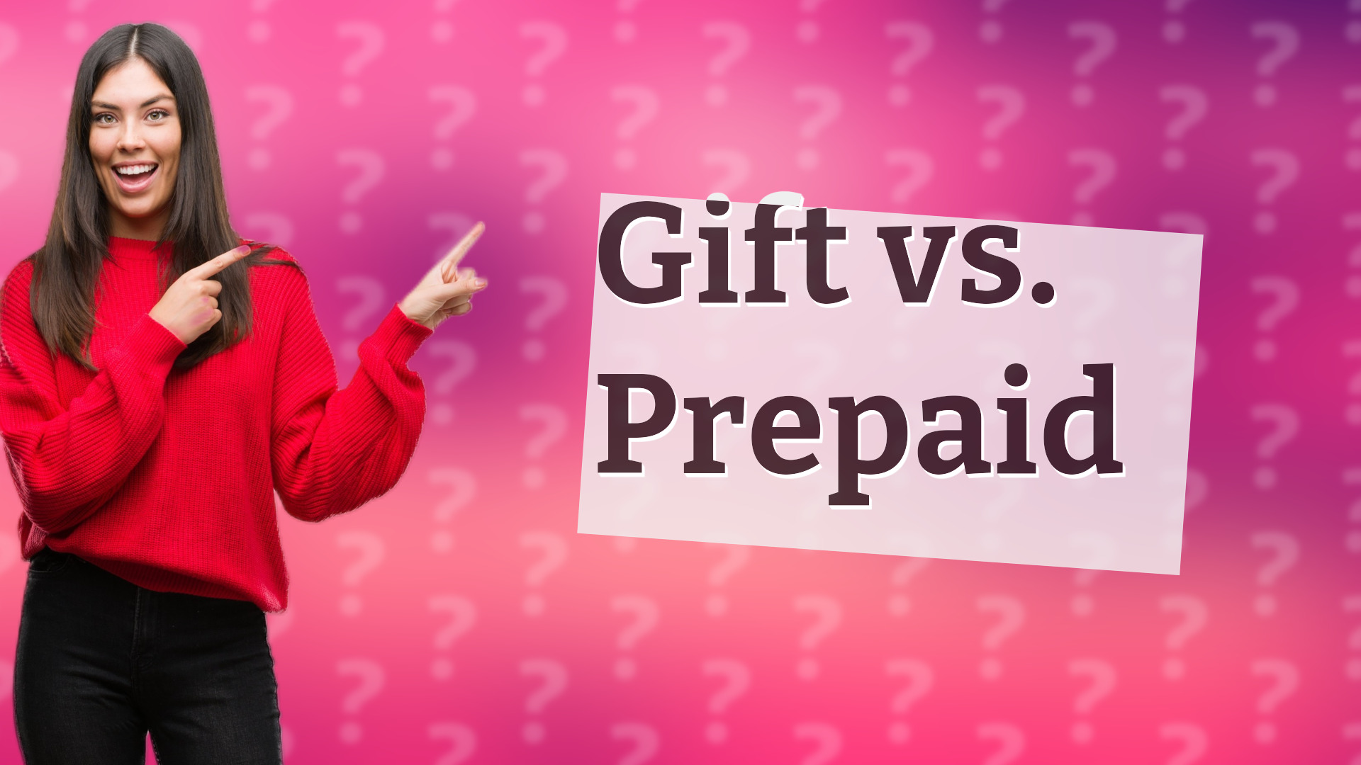 Gift vs. Prepaid