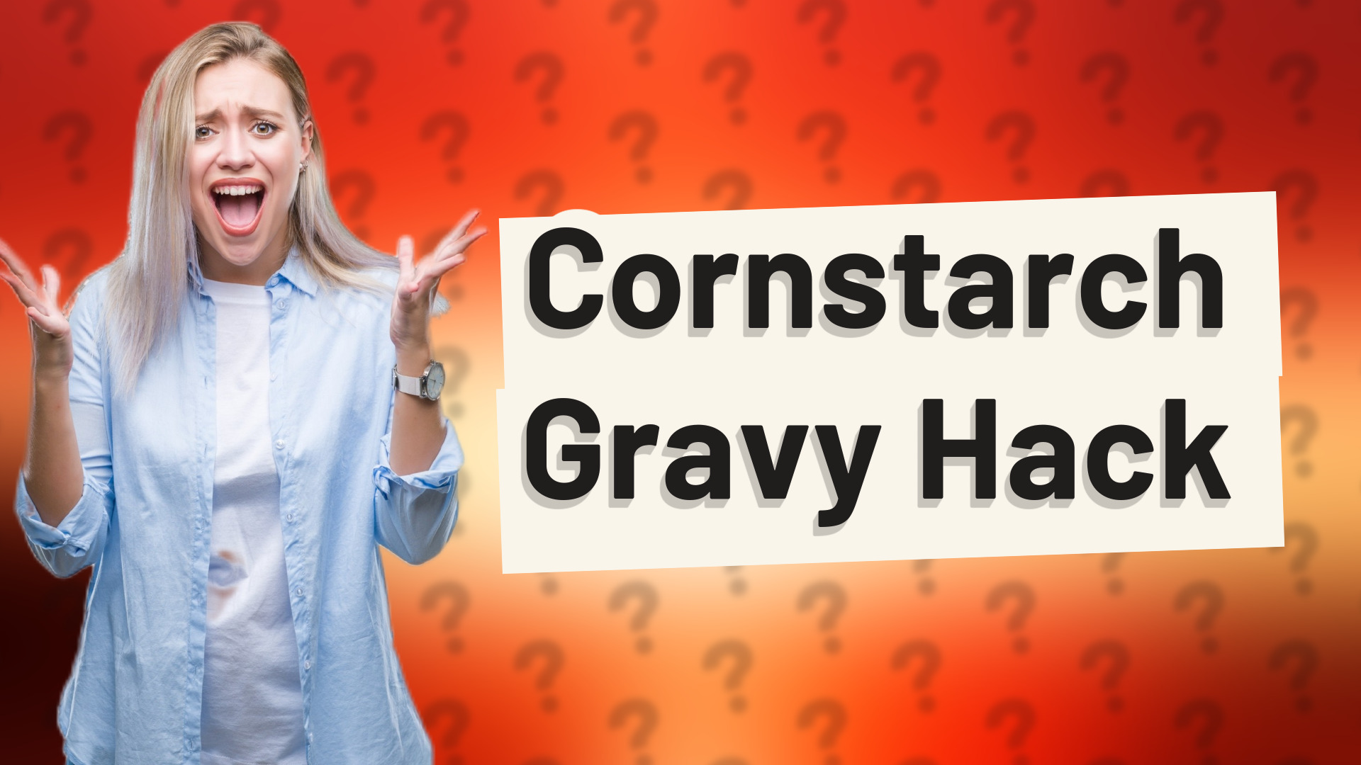 Cornstarch Gravy Hack