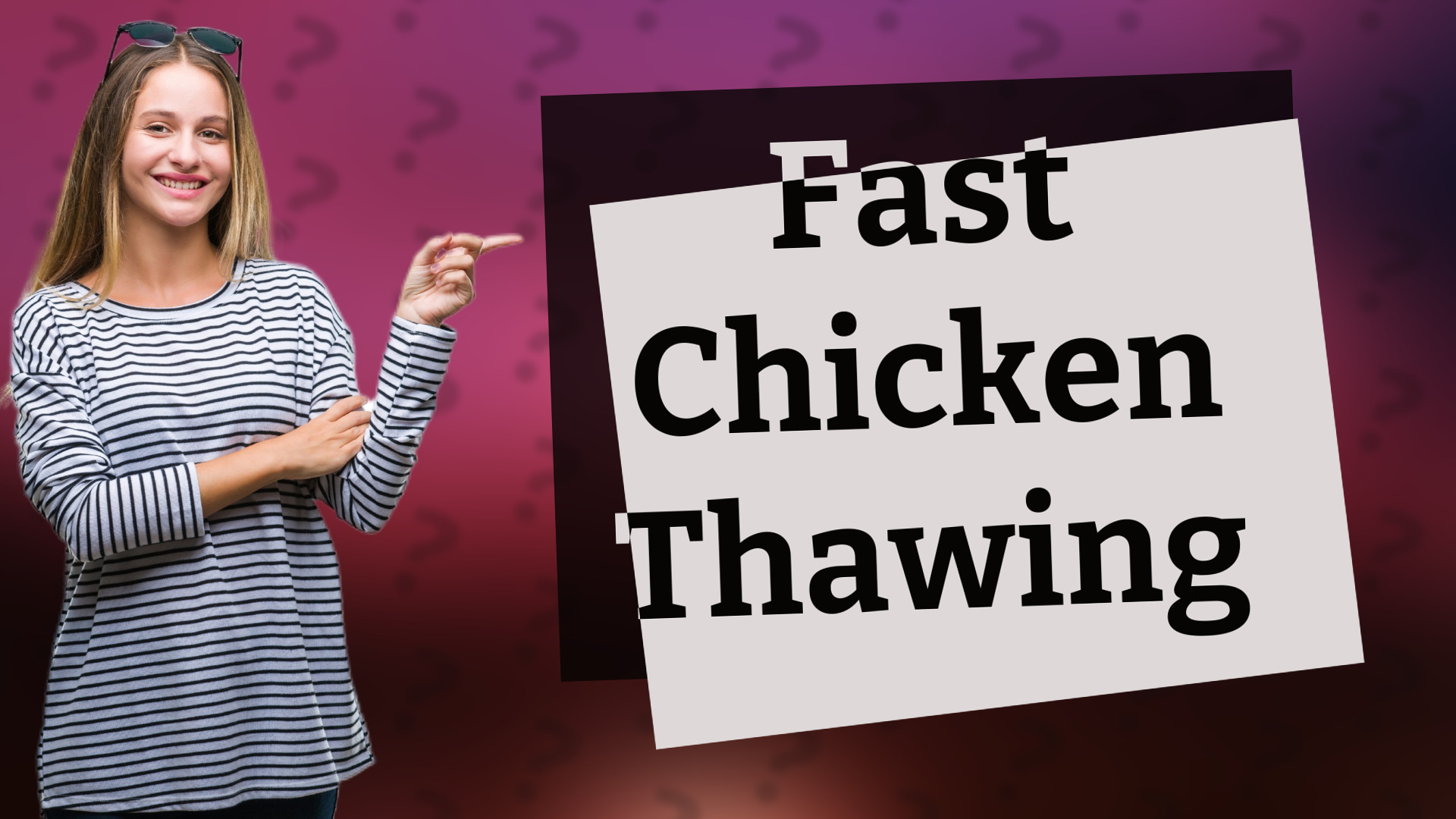 Fast Chicken Thawing