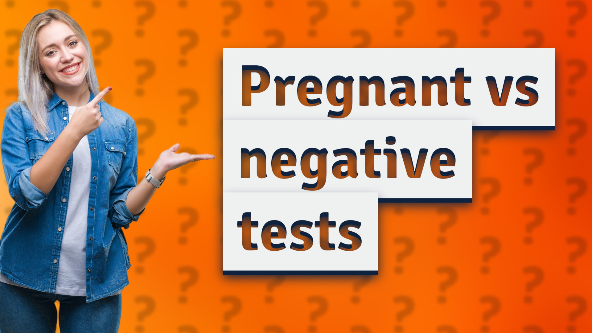 Pregnant vs negative tests