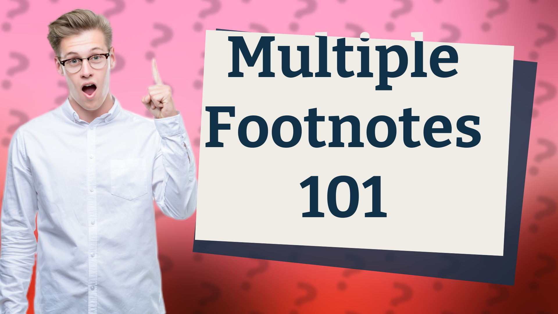 Multiple Footnotes 101