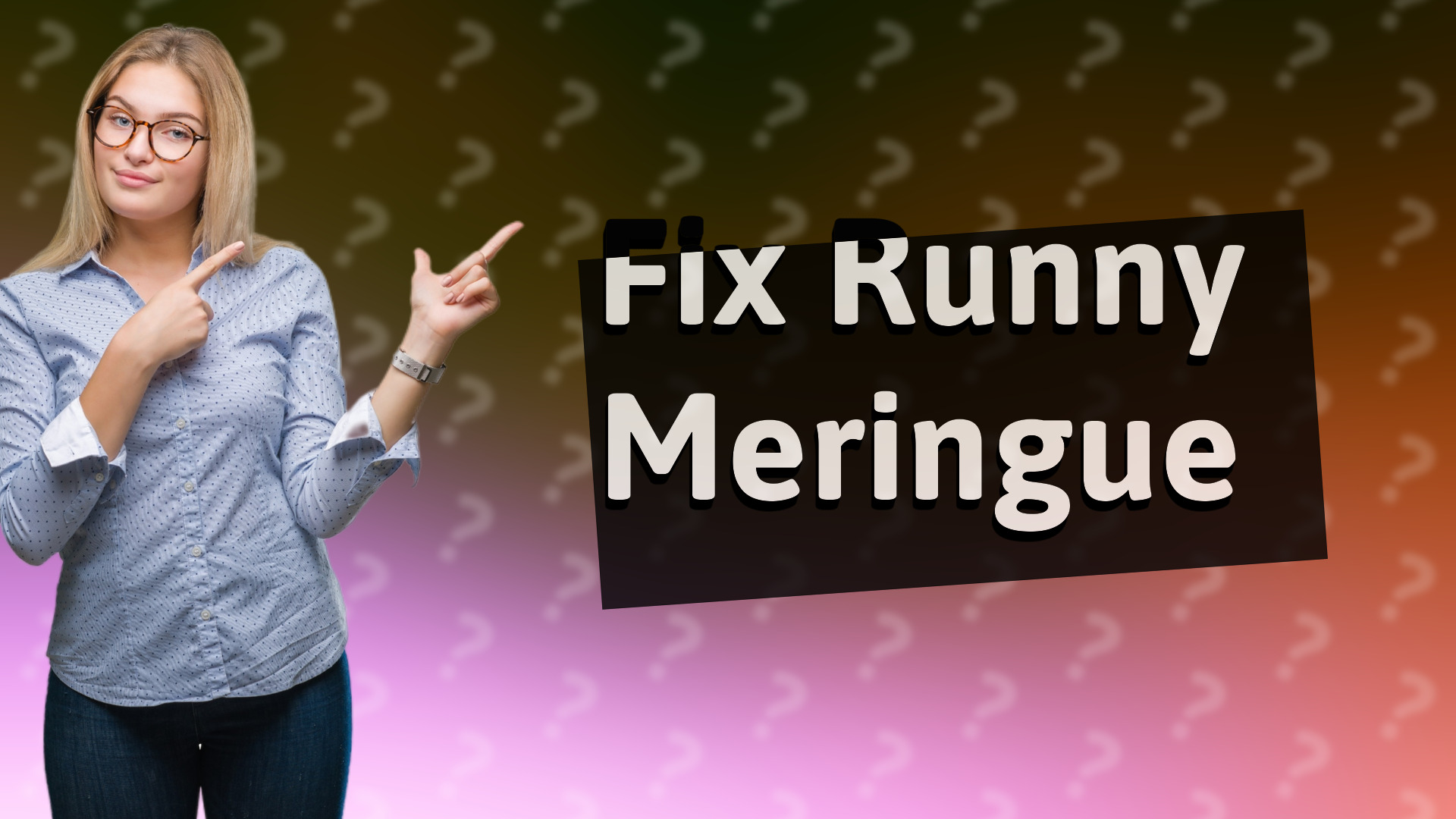 Fix Runny Meringue