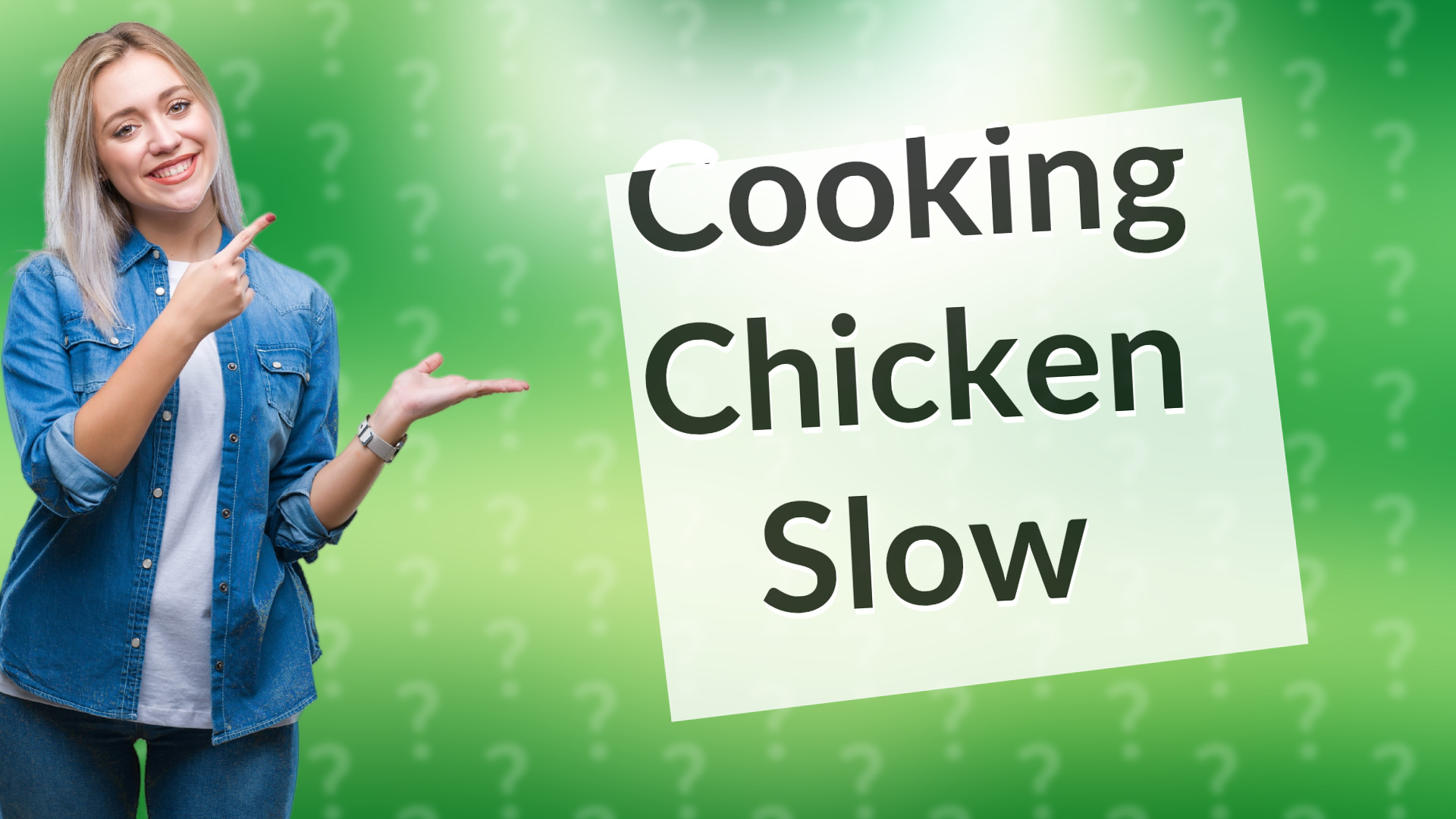 Cooking Chicken Slow