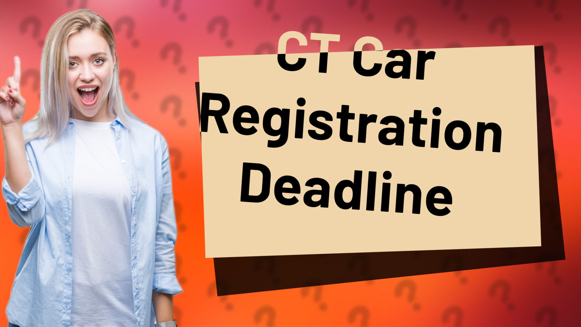 CT Car Registration Deadline