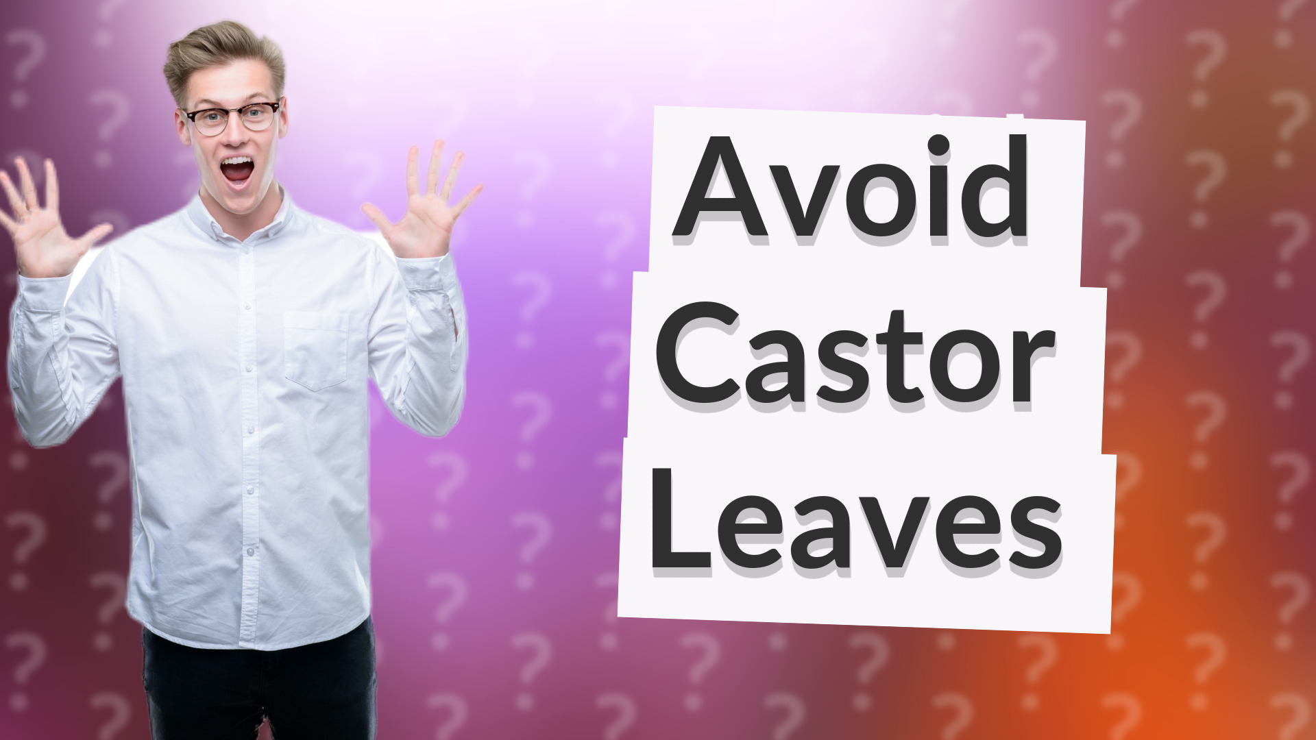 Avoid Castor Leaves