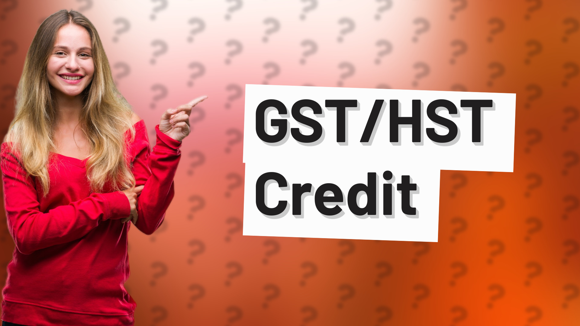 GST/HST Credit
