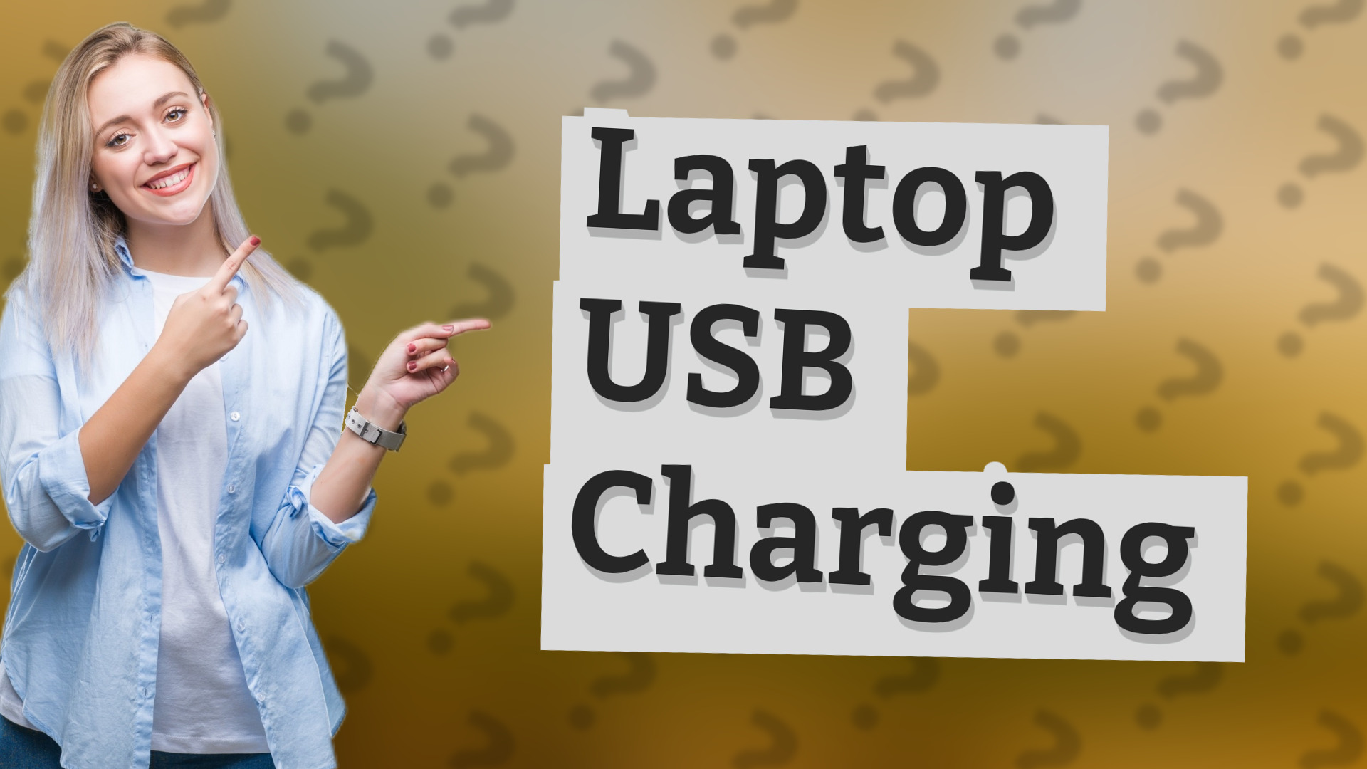 Laptop USB Charging