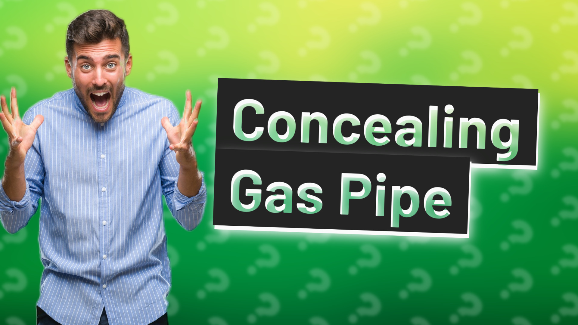 Concealing Gas Pipe